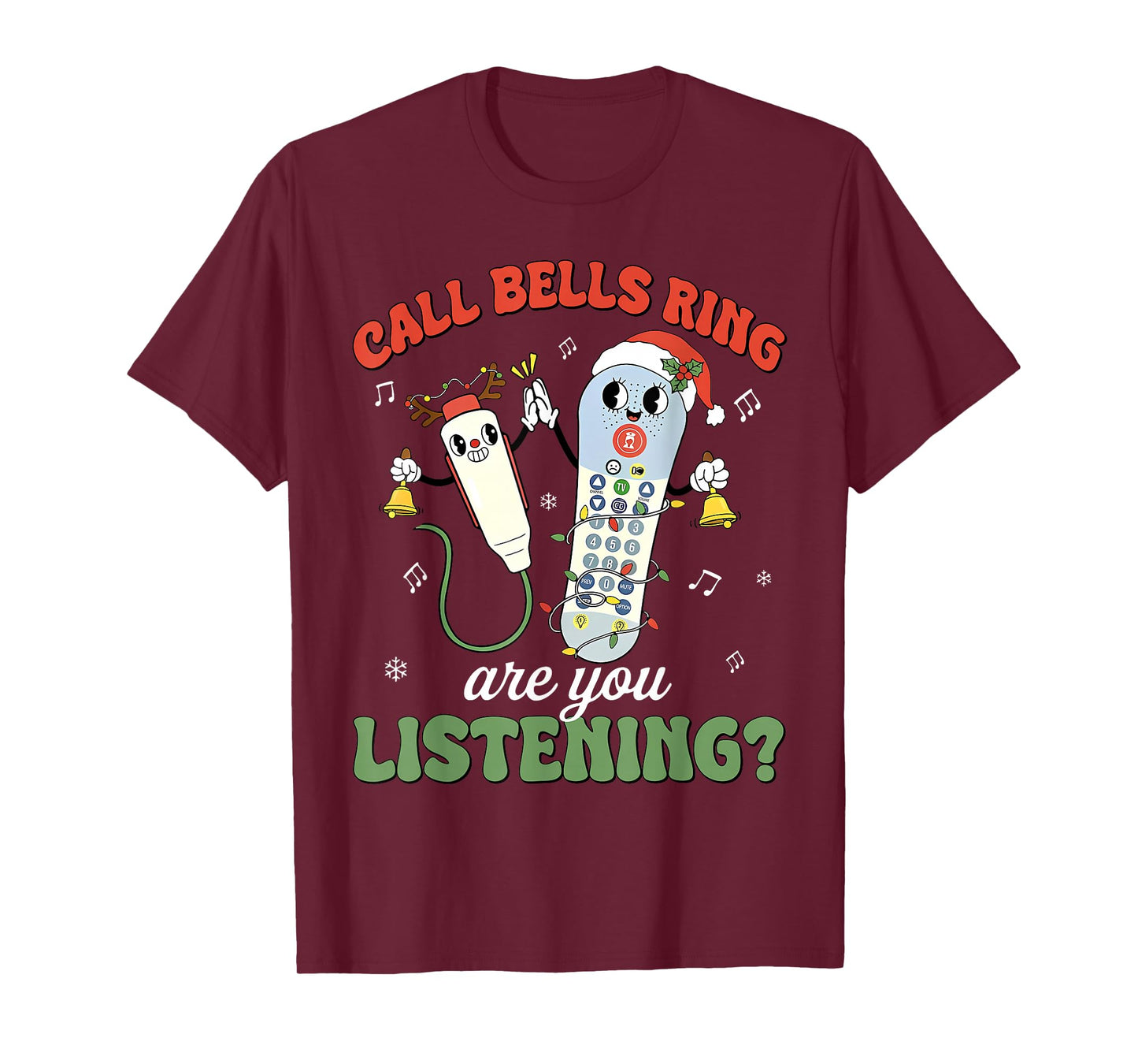Cute Funny Call Bell Rings are You Listening CNA ER Nurses T-Shirt