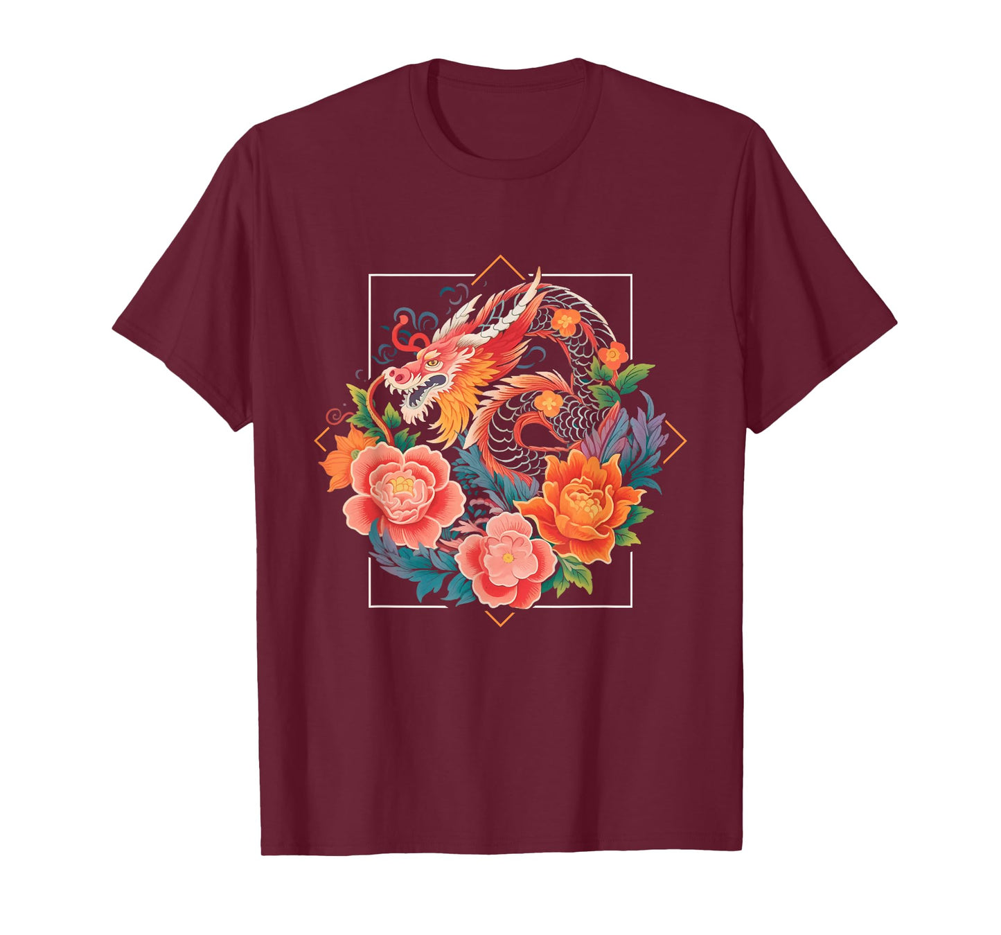 Dragon Flowers | Chinese New Year | Year Of The Dragon T-Shirt