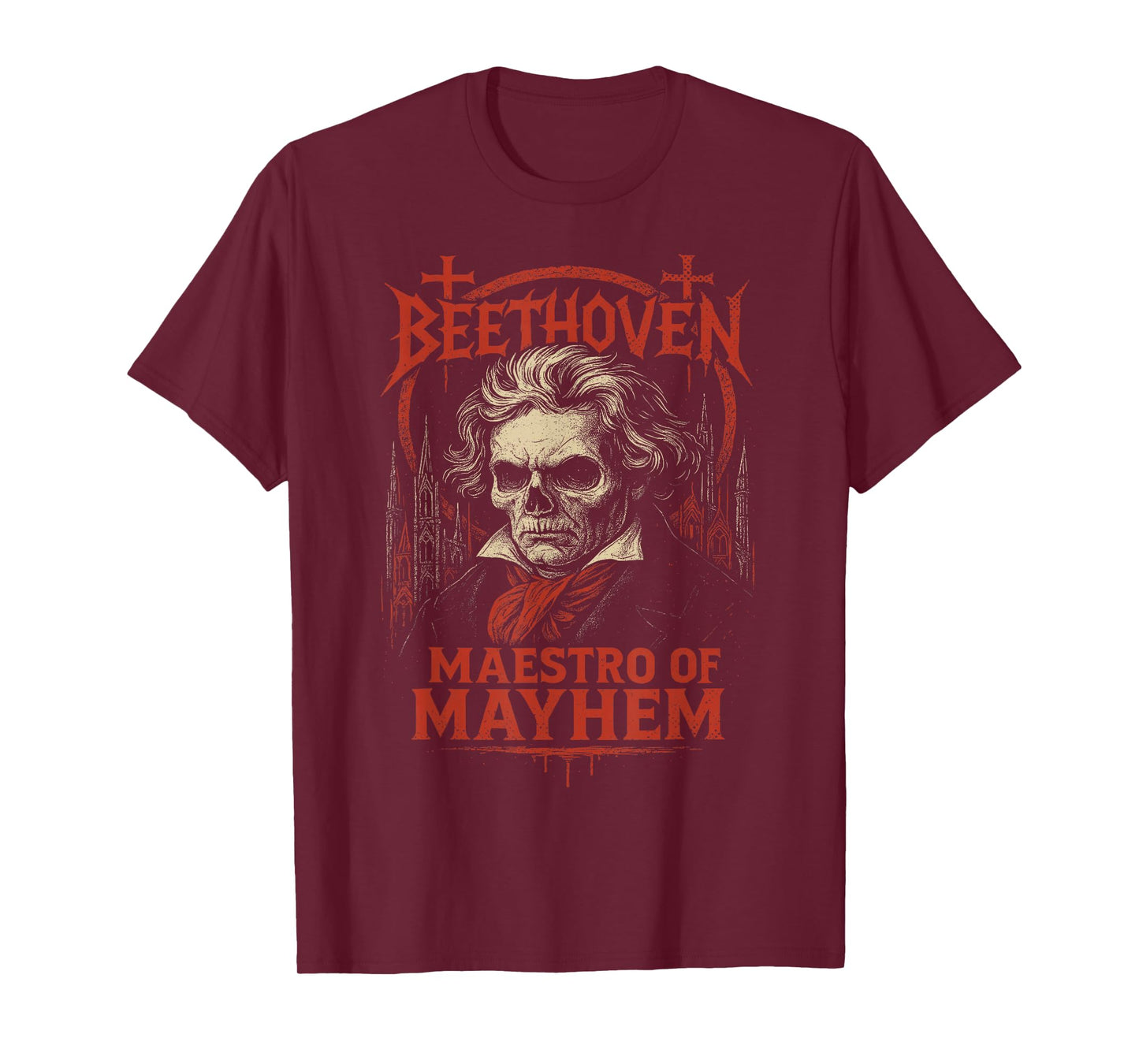 Ludwig Van Beethoven Classical Music Composer Death Metal T-Shirt