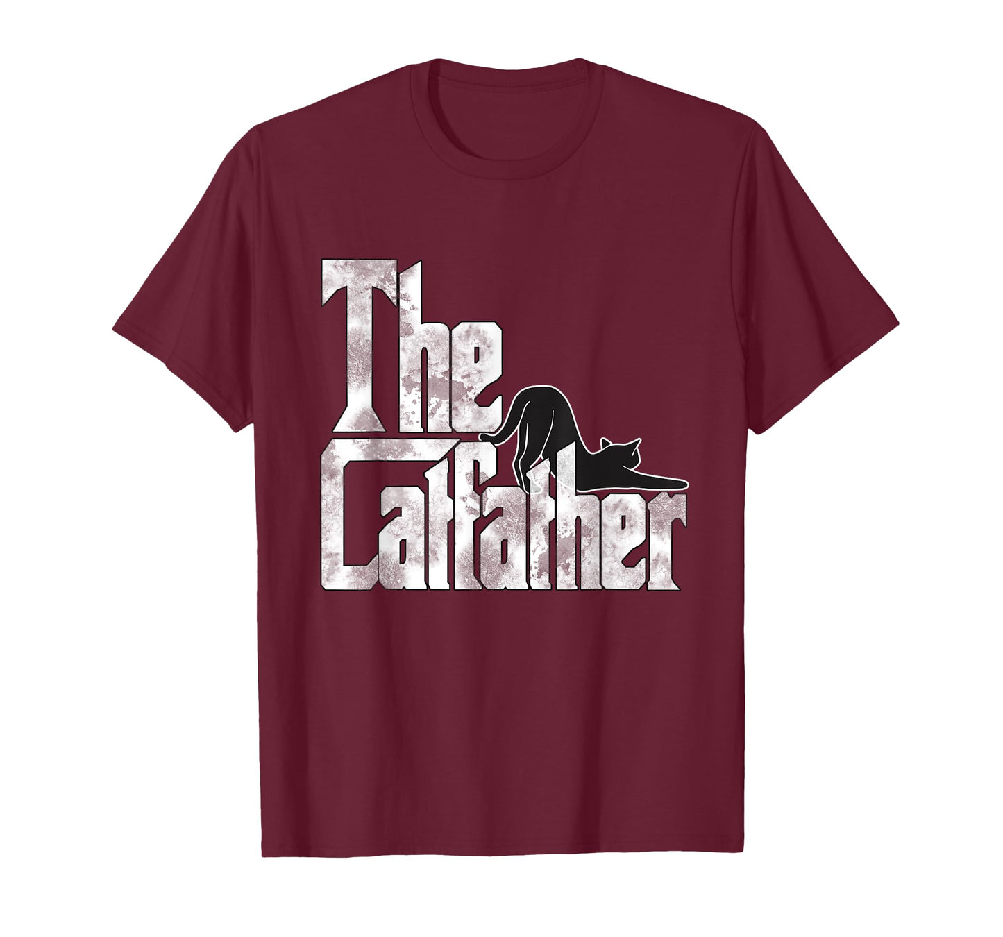 The Catfather Black Cat Father Mafia Whiskers Male Daddy T-Shirt
