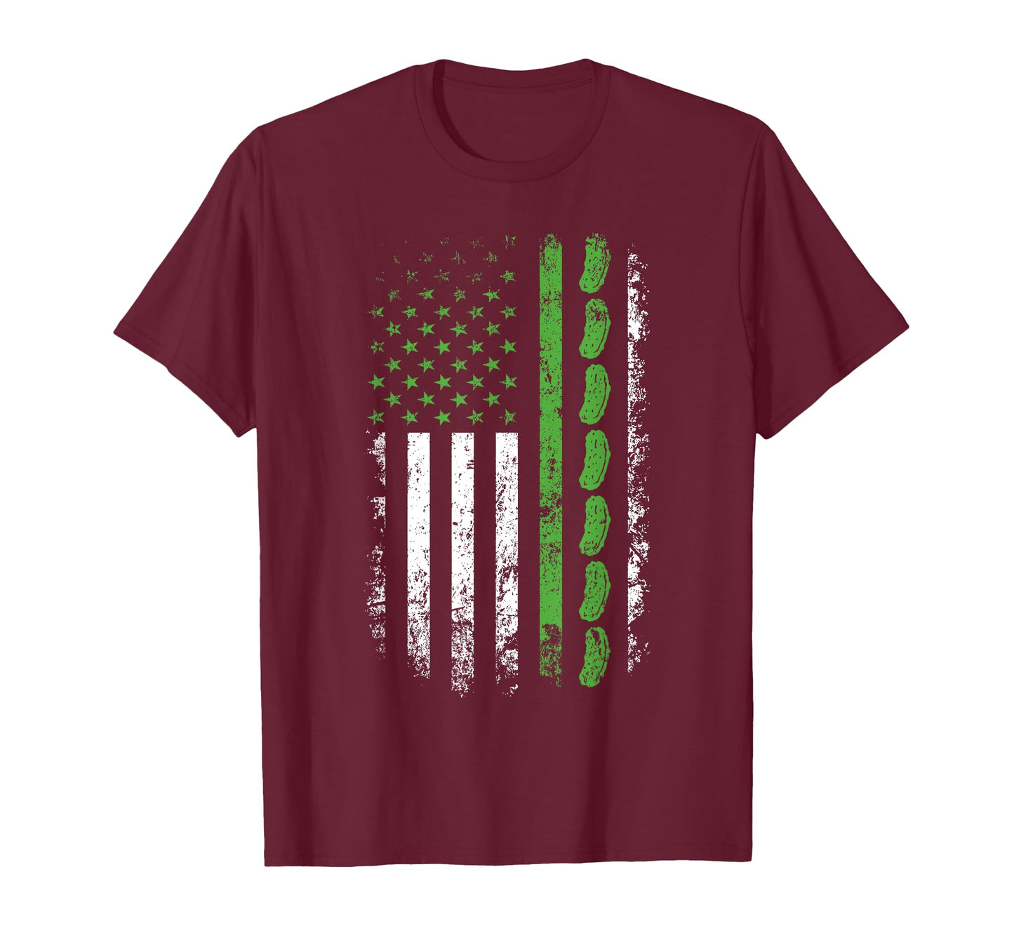Pickle Cucumber US American Flag for Pickle Lovers Men Women T-Shirt