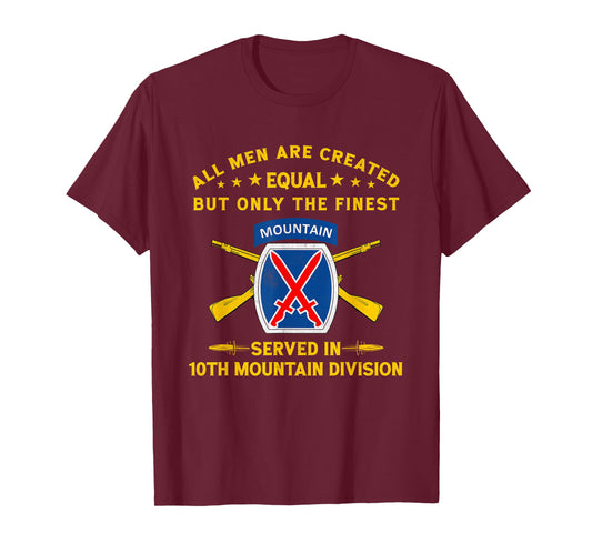 10th Mountain Division Veteran Fort Drum New York Gift Tee T-Shirt