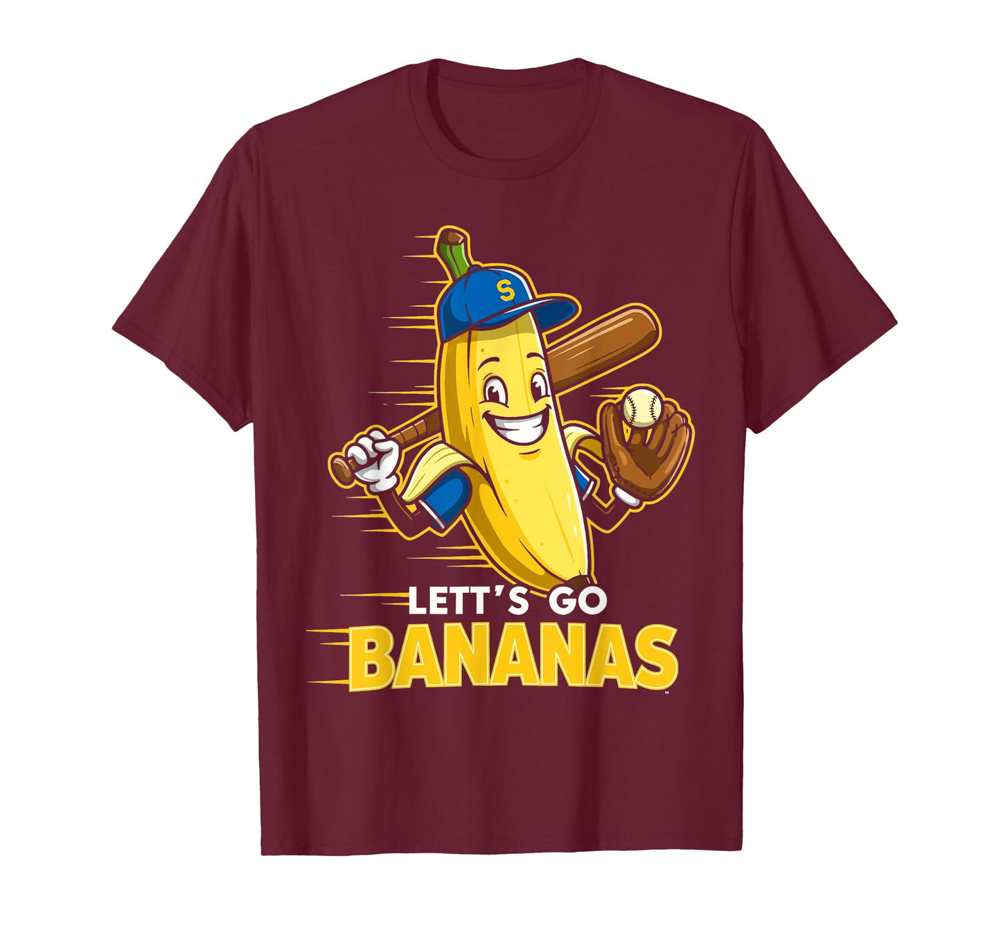 Funny Banana Shirts Gift Fruit Lovers Boys Lets Go Bananas T-Shirt