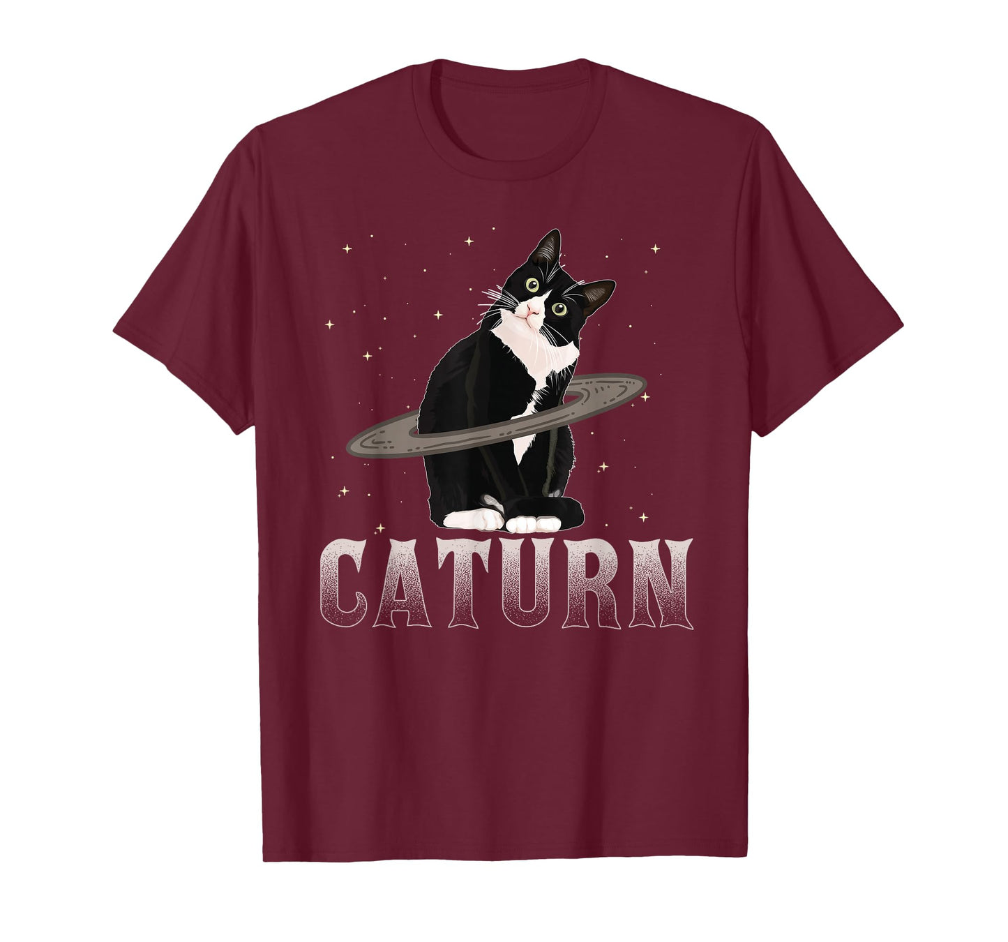 Caturn T-Shirt Cat Mom Cat Dad Space Cat Shirt T-Shirt