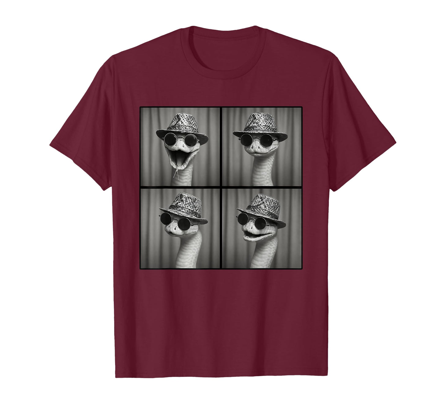 Snake with Sunglasses, Photobooth Snake Selfie, Snake Lover T-Shirt