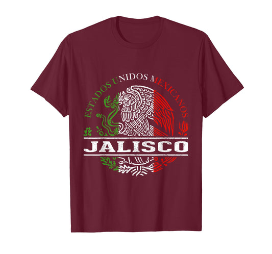 Jalisco Mexican Flag Bandera Mexicana T-Shirt