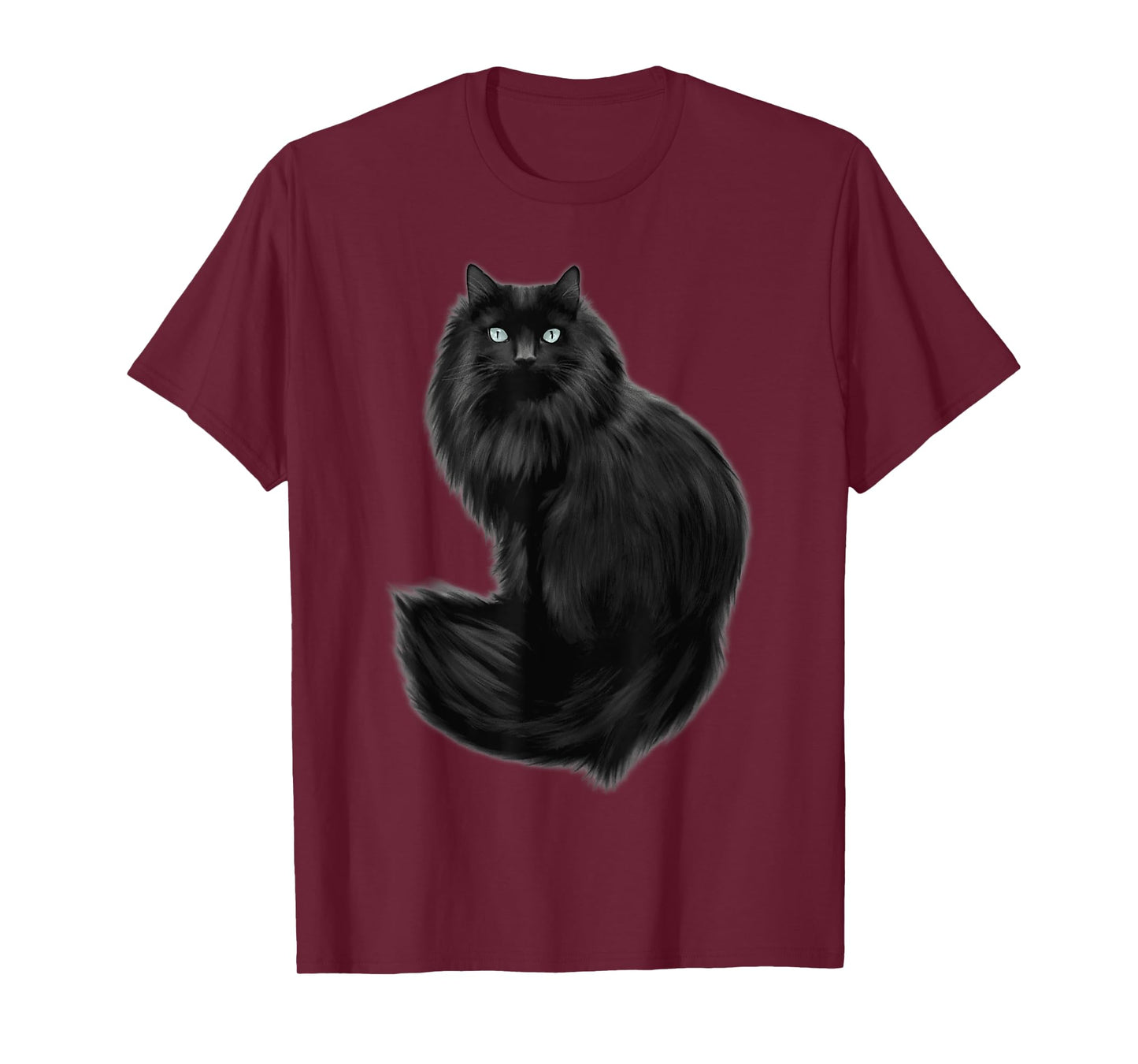 Beautiful Maine Coon Cat With Pretty Eyes Long Hair Cat T-Shirt