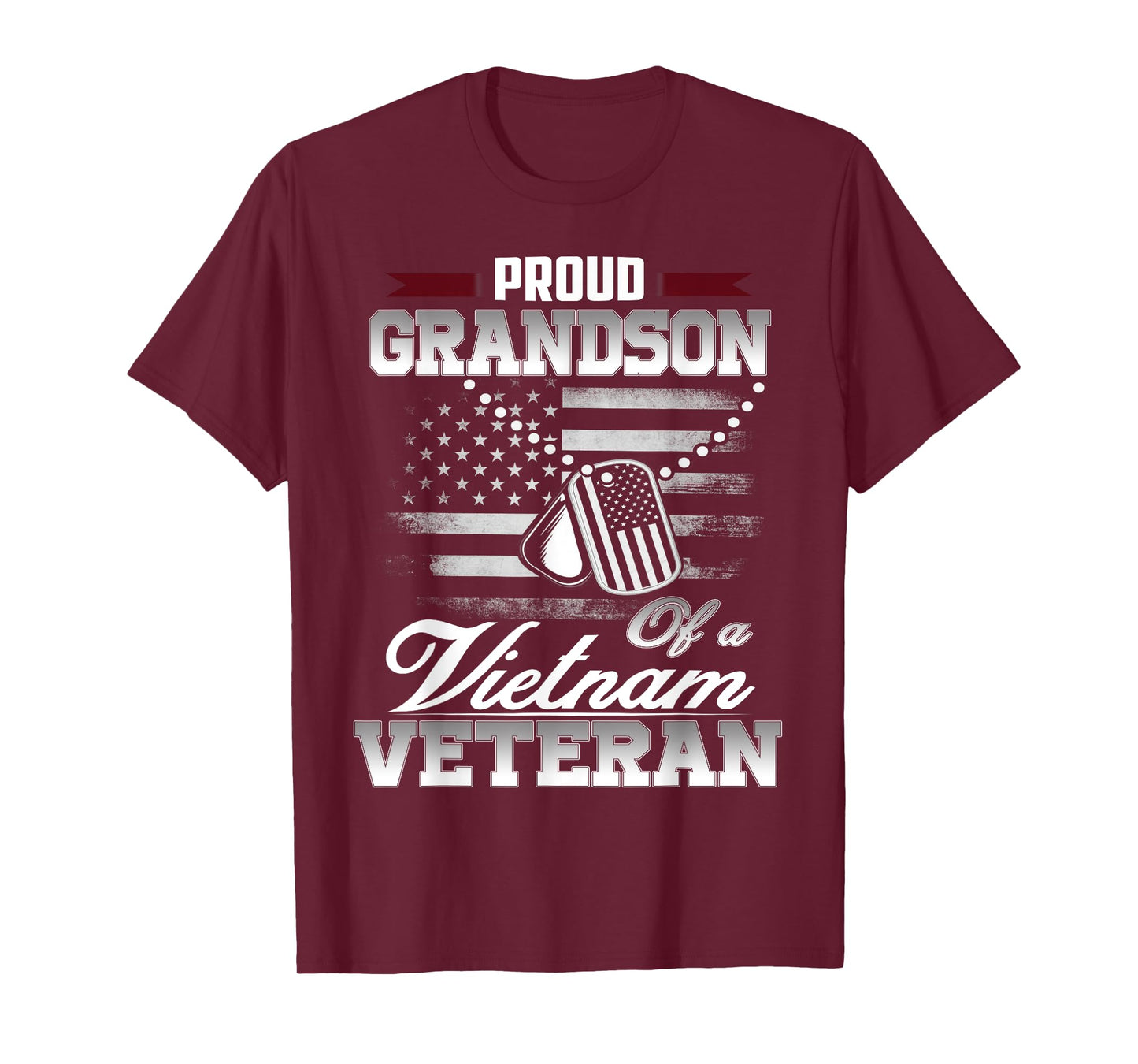 Proud Grandson Of A VietNam Veteran T-Shirt Military Shirt T-Shirt