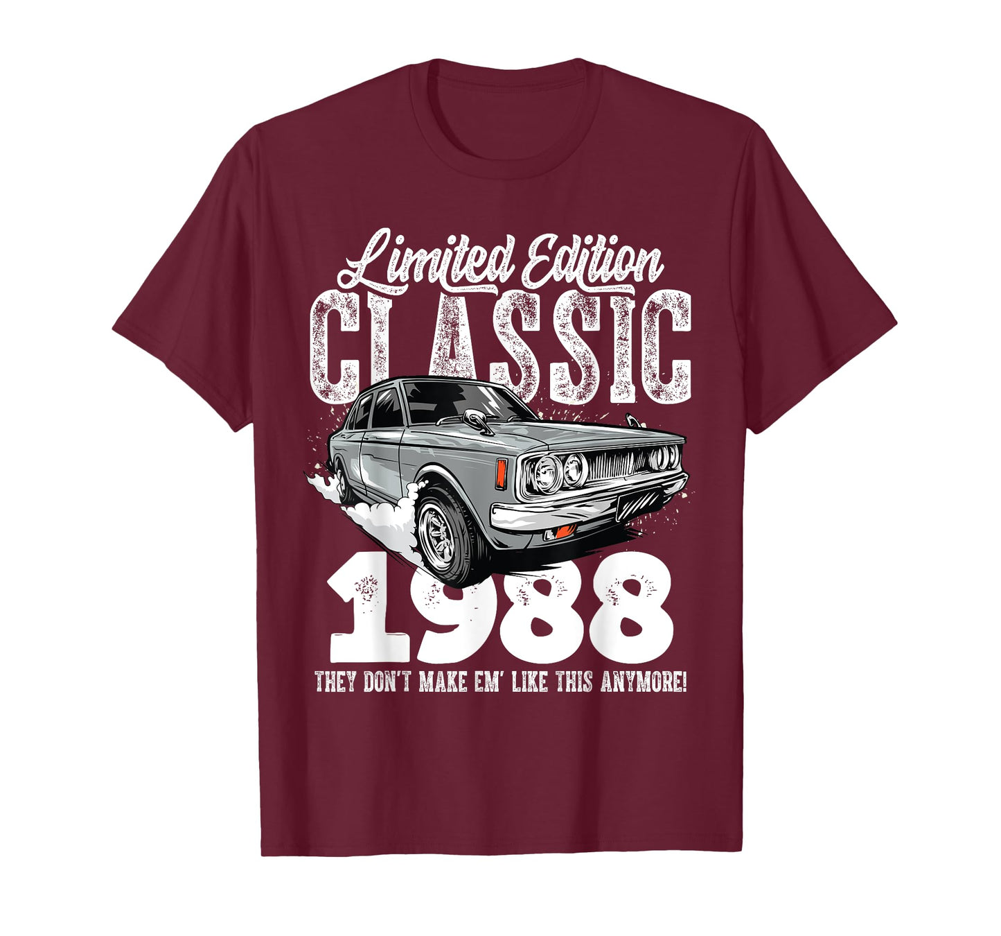 35th birthday Vintage Classic Car 1988 B-day 35 year old T-Shirt
