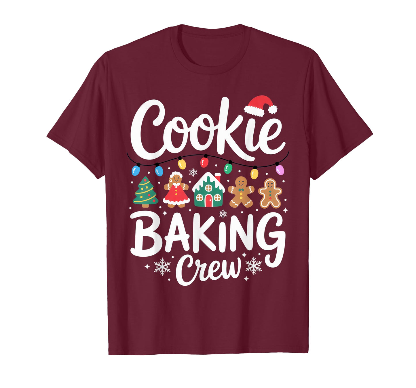 Cookie Baking Crew Christmas Chefs Festive Holiday Fun T-Shirt
