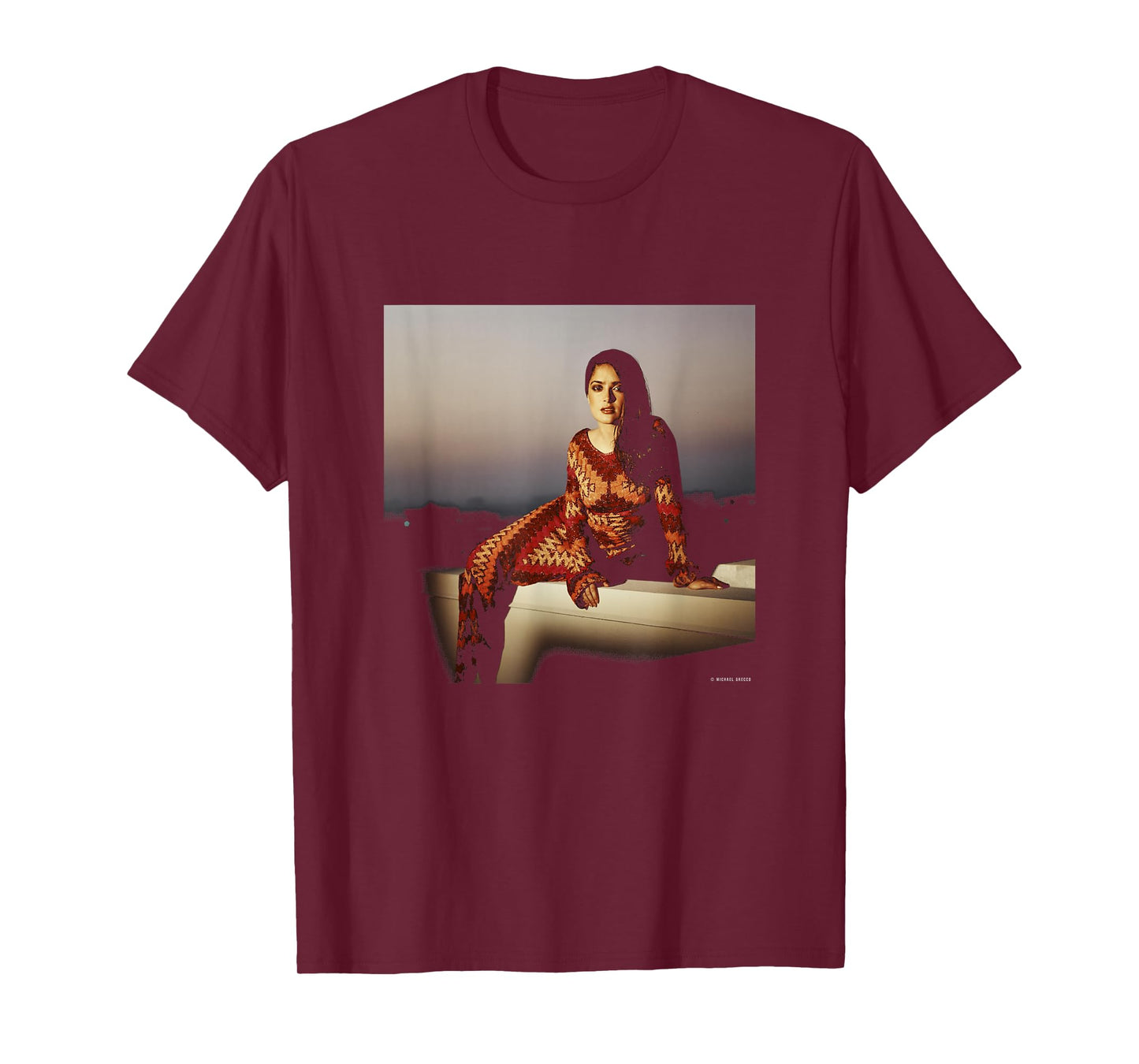 Salma Hayek from Dusk Till Dawn Frida Actor Michael Grecco T-Shirt