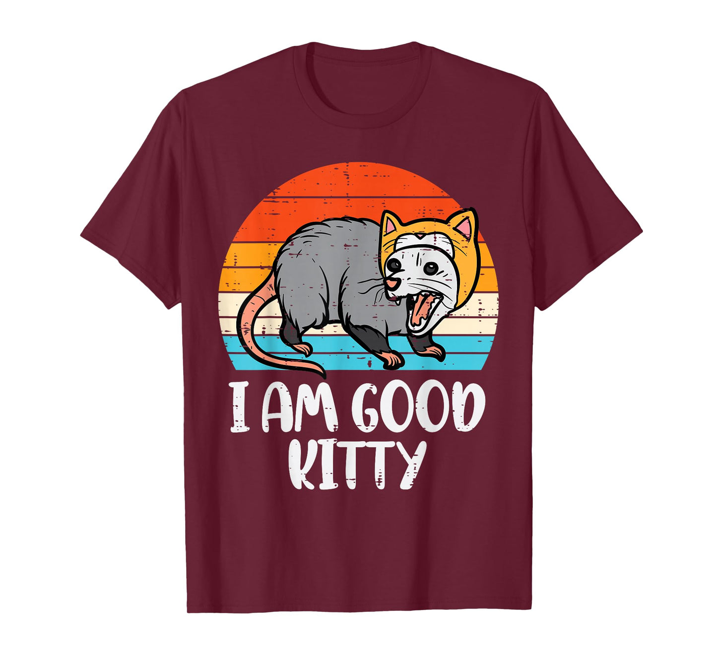 Opossum I Am Good Kitty Fun Possum Street Cat Women Men Kids T-Shirt