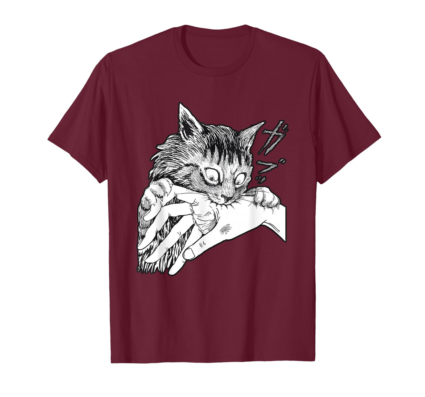 Cat Bite Funny For Men Women T-Shirt
