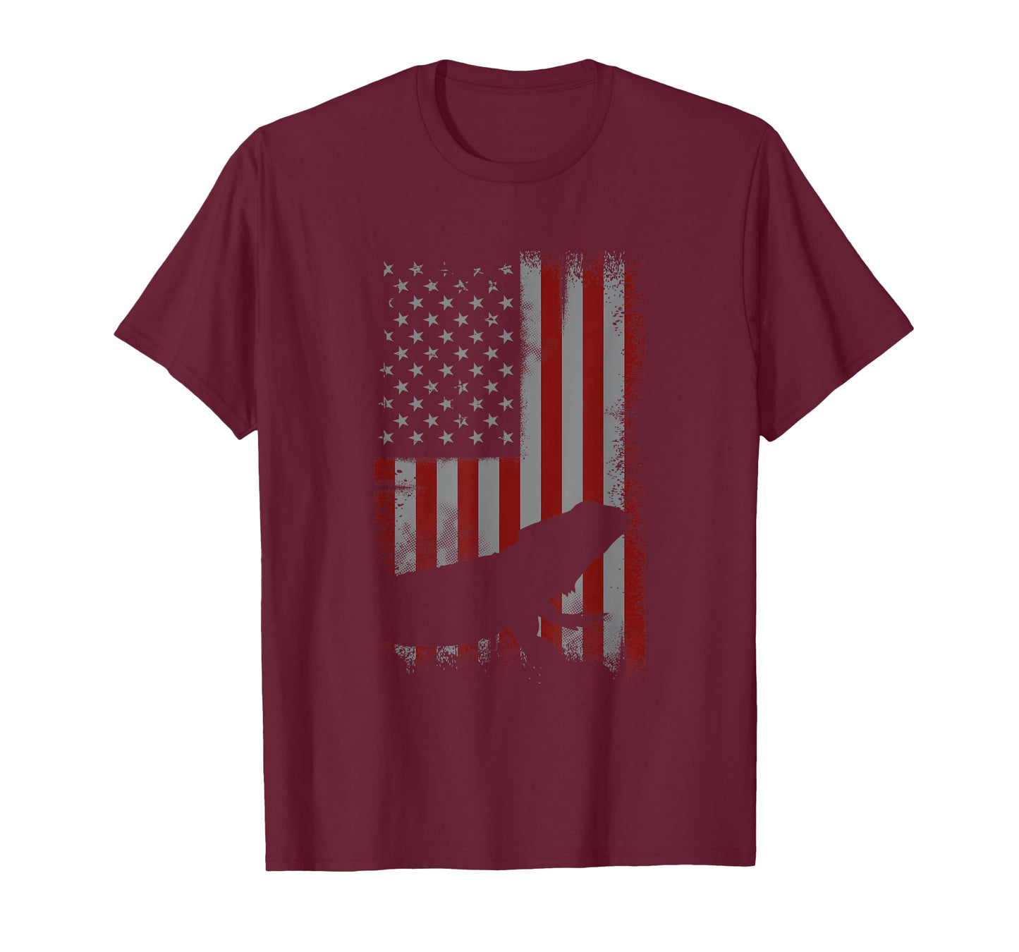 Retro American Flag Bearded Dragon Dad Lizard Lover Gift T-Shirt