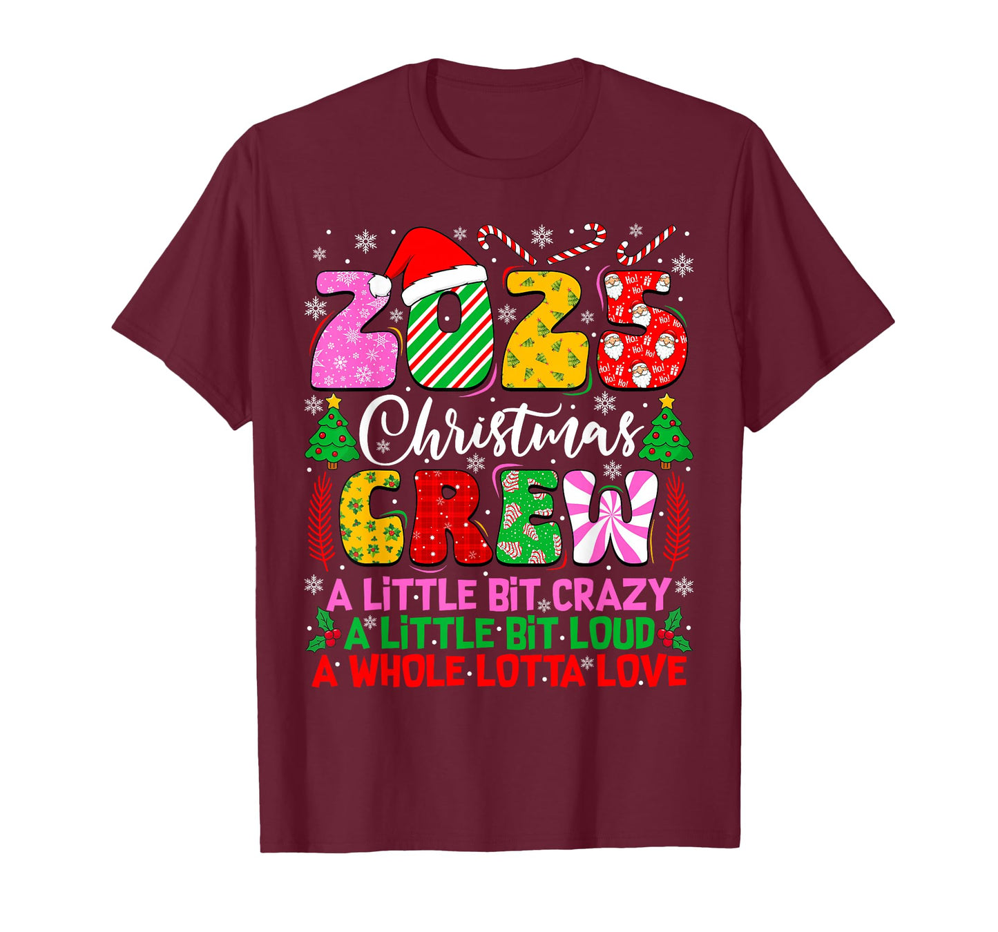 2025 Christmas Crew Family Christmas Matching Outfit Xmas T-Shirt