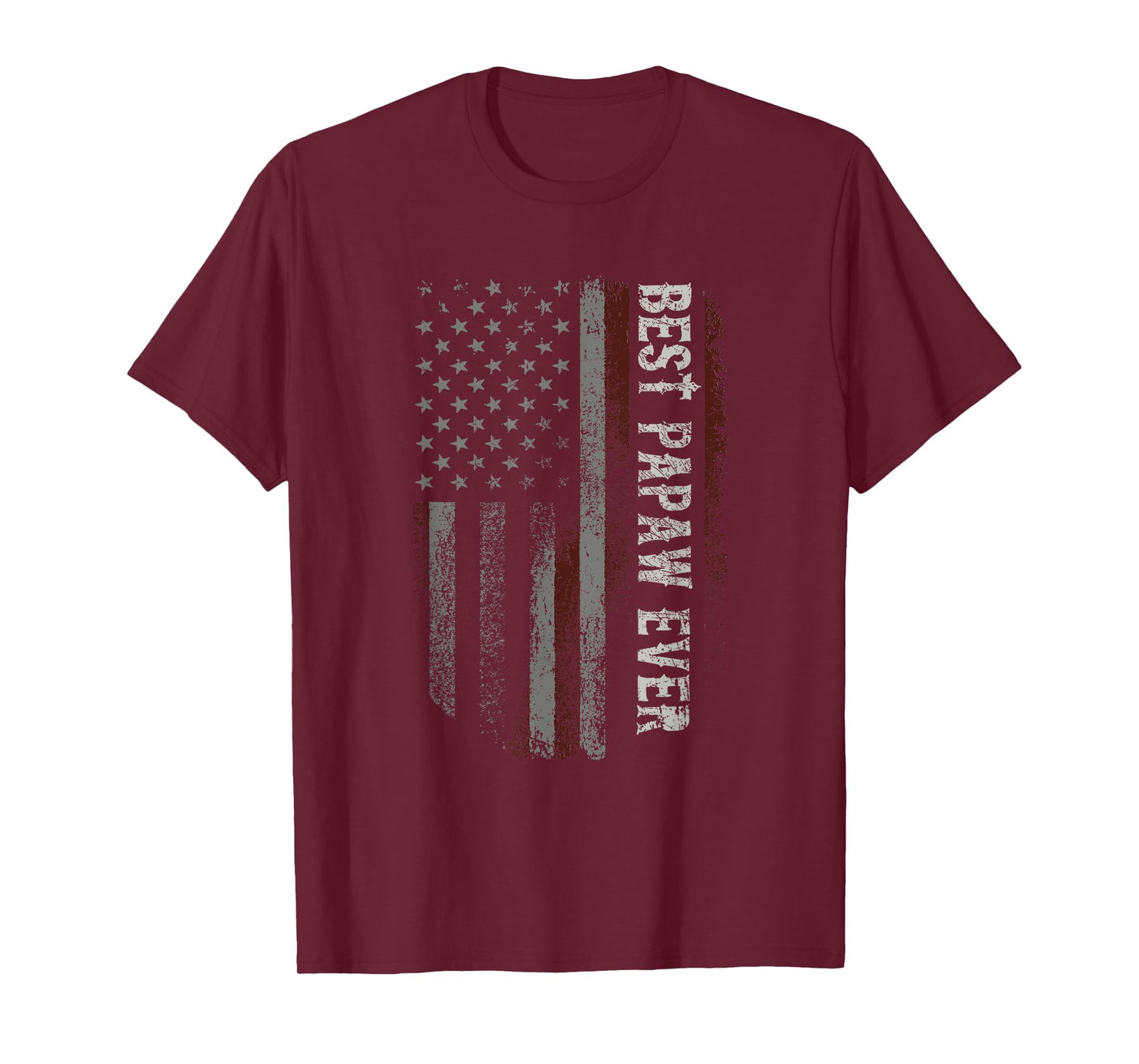 Best Papaw Ever American Flag Vintage Grandpa Fathers Day Women Men T-Shirt