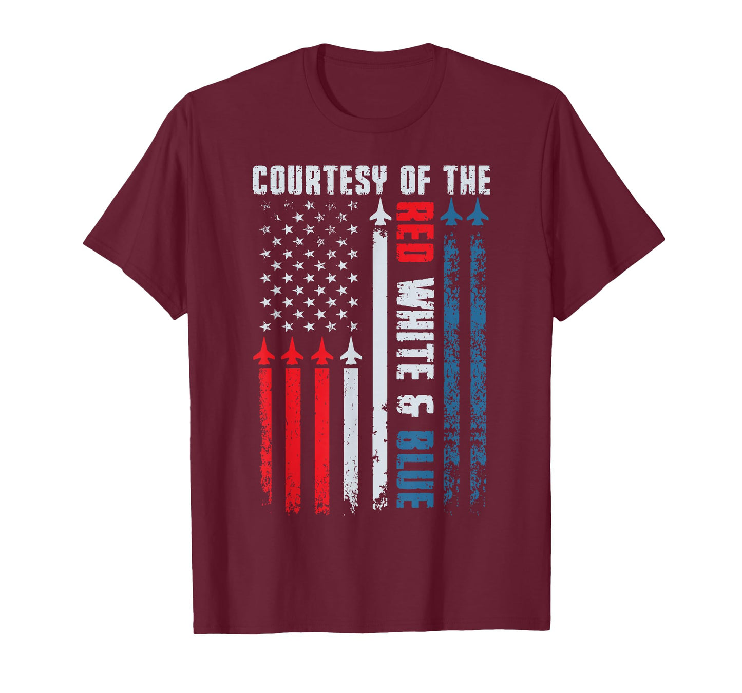 Courtesy of The Red White and Blue Shirt Men Women Kids T-Shirt