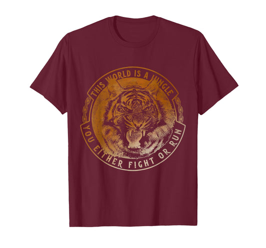 Graphic TShirts for Men This World is a Jungle Tiger Tee T-Shirt