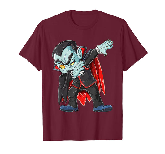 Dabbing Spooky Vampire Kids Boys Men Costume Halloween T-Shirt