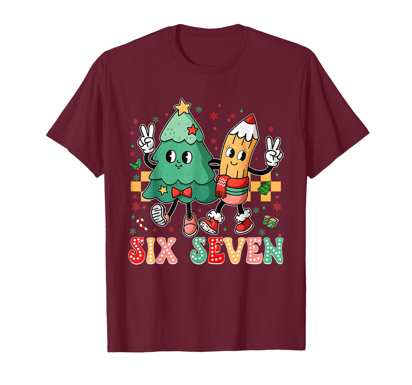 67 Shirt for Teachers 67 Meme Six Seven Christmas Teacher T-Shirt