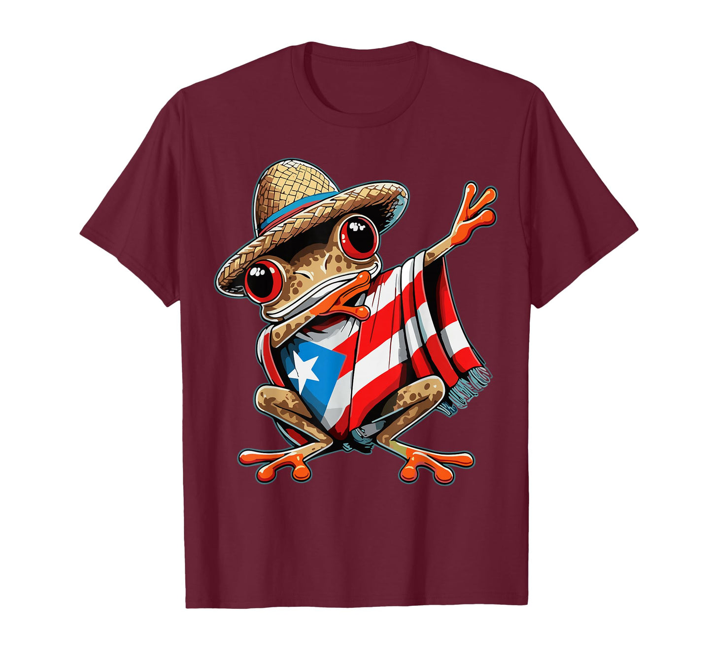 Coqui Frog Dabbing Puerto Rico Taino Boricua T-Shirt