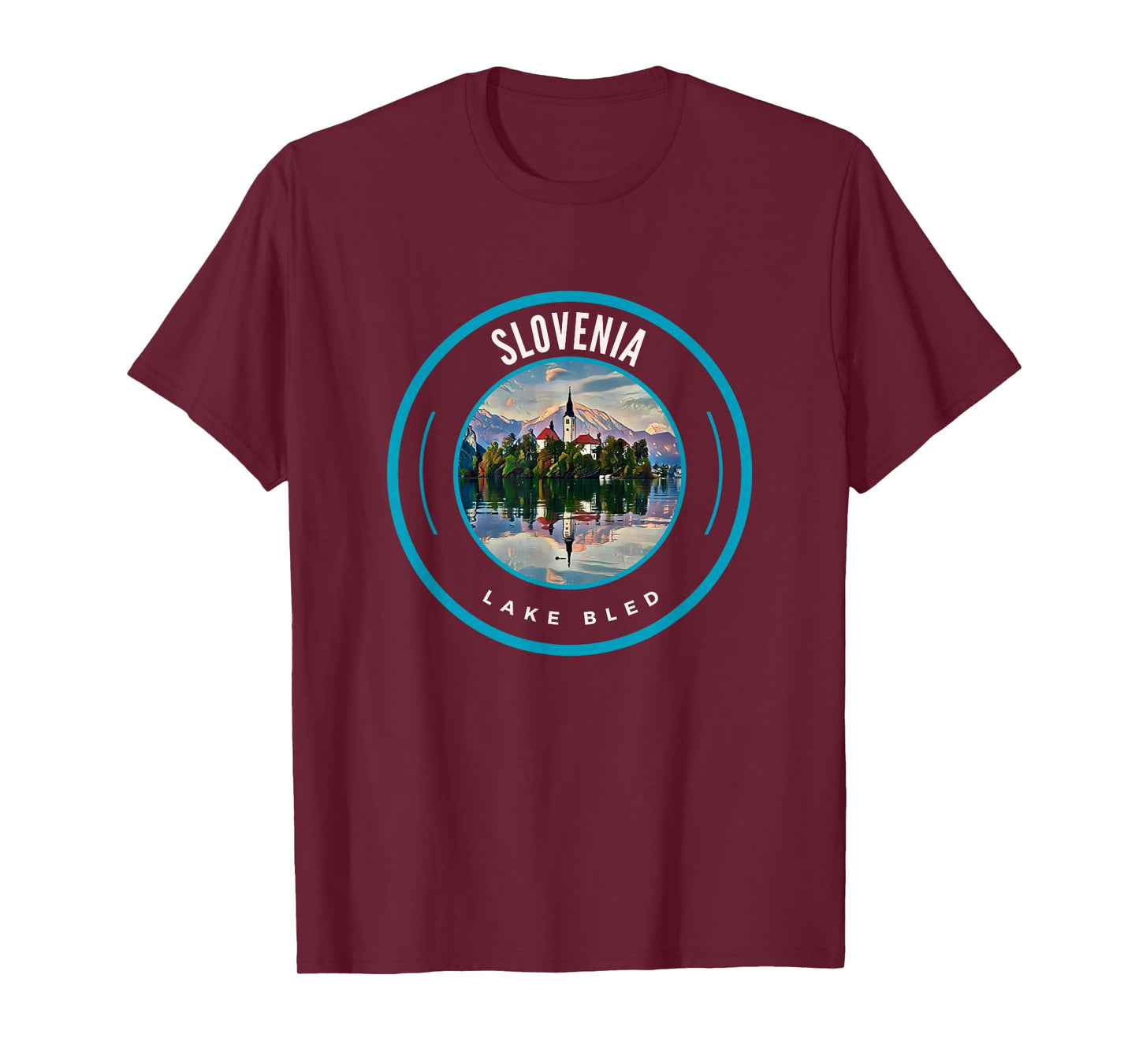 Lake Bled Slovenia Alps | Slovenian Tops, Tees & Gear Items T-Shirt