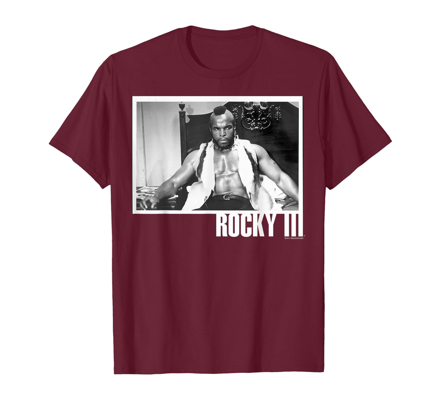 Rocky 3 Clubber Lang Black And White Photograph T-Shirt