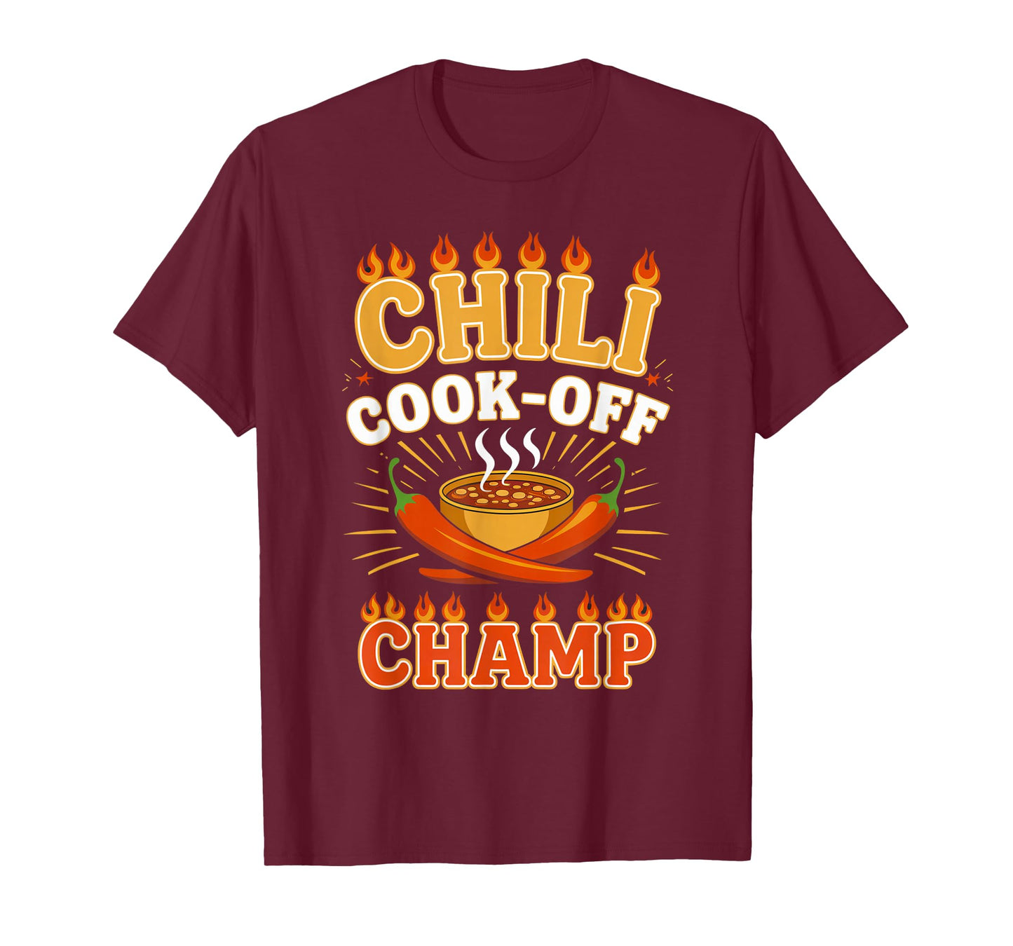 Chili Cook-Off Champion Fun Spicy Food Contest Enthusiast T-Shirt
