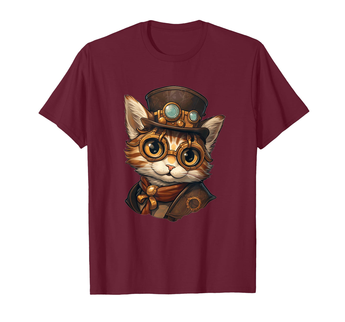 Steampunk Cat Women Men Kids Steampunk Kitten T-Shirt