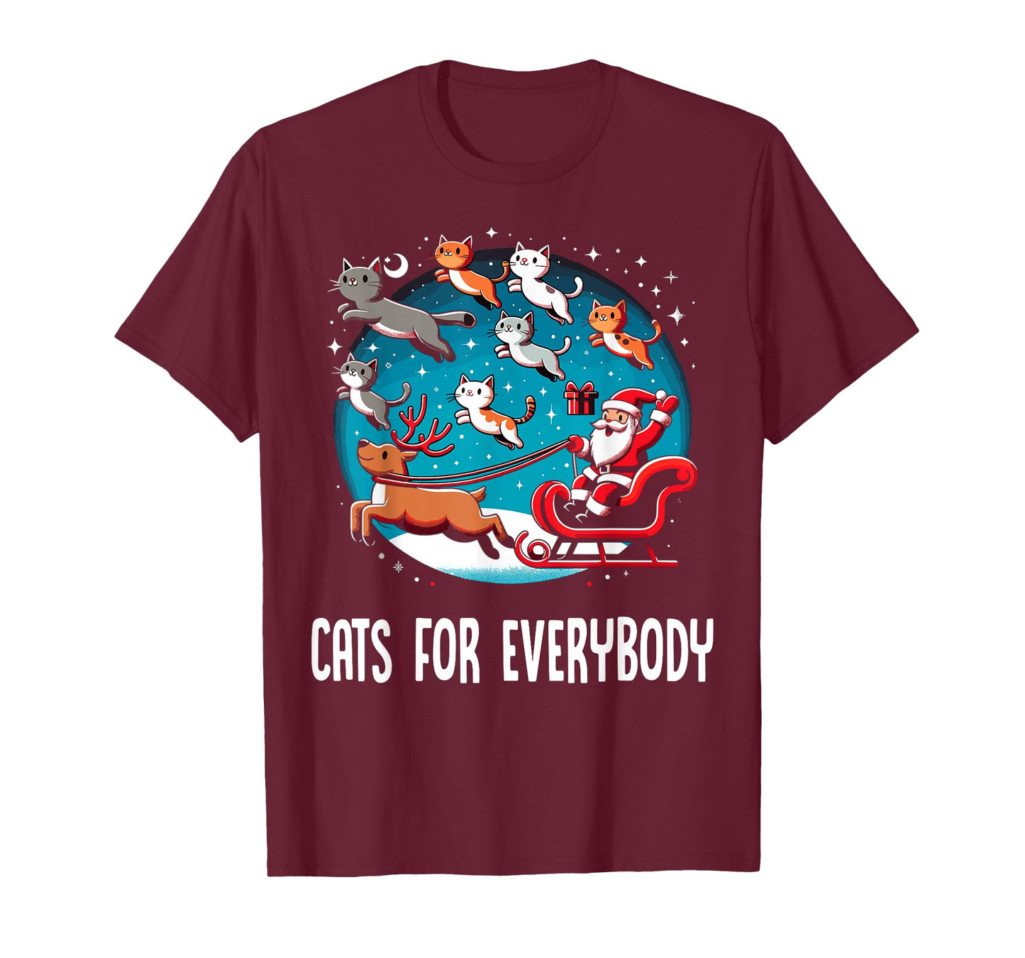 Xmas Cats For Everybody Christmas Cat T-Shirt