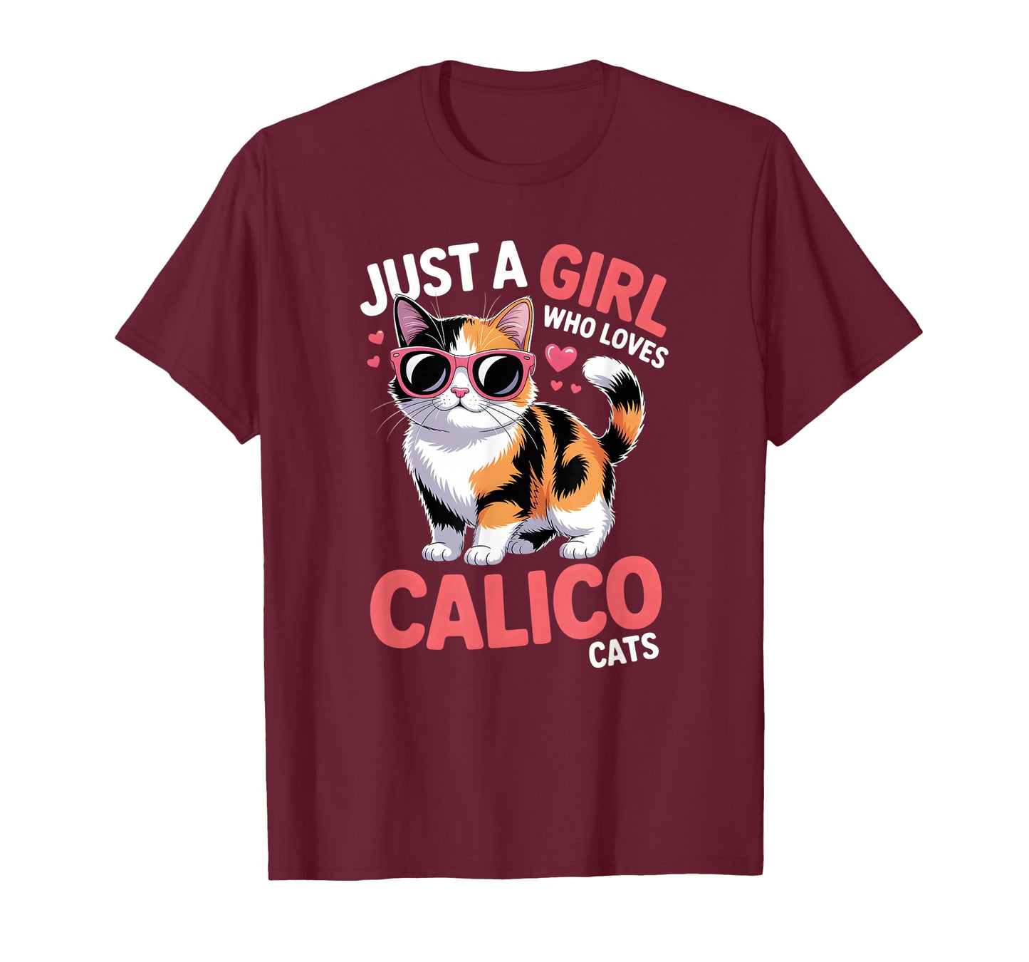 Girls Calico Cat T-Shirt