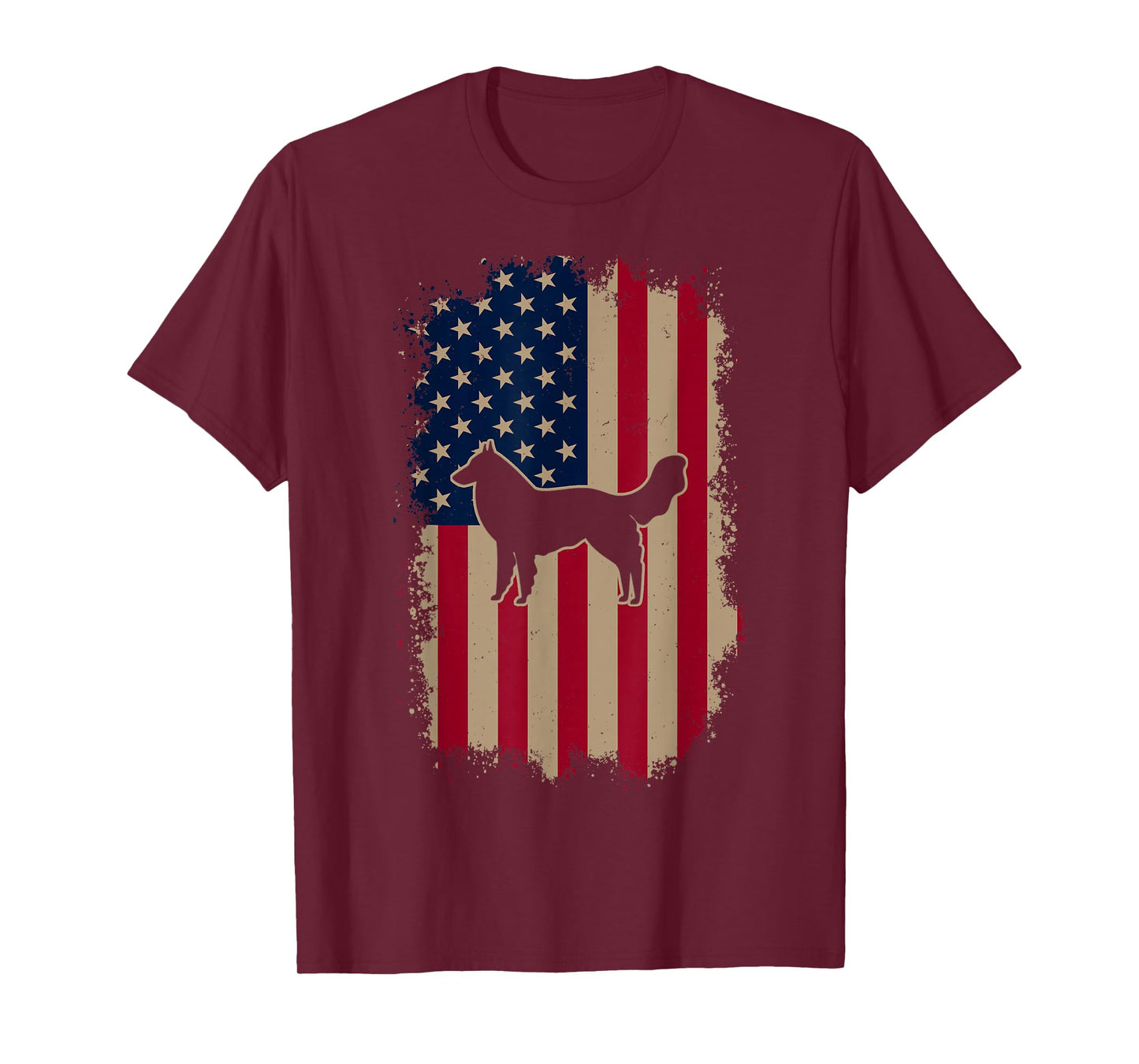 American US Flag Belgian Groenendael T-Shirt