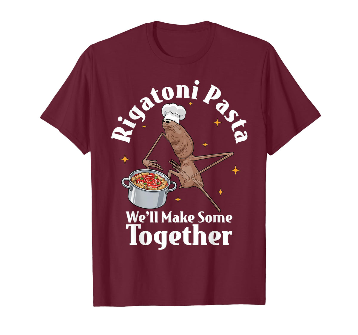 Marcus The Worm Rigatoni Pasta Funny Meme T-Shirt