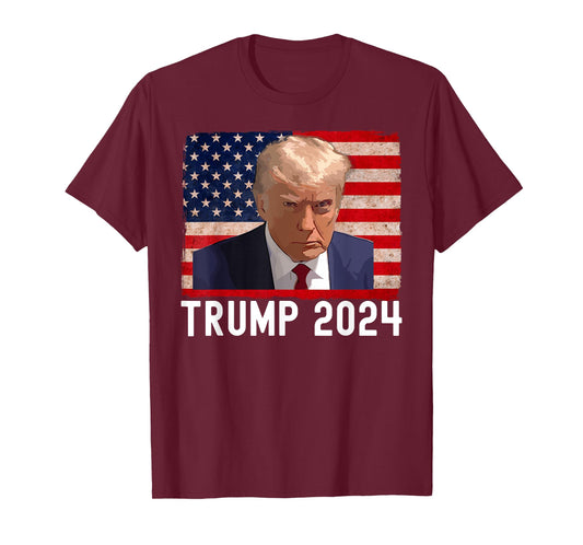 Great I Stand With Trump American Flag Men Woman Vintage T-Shirt