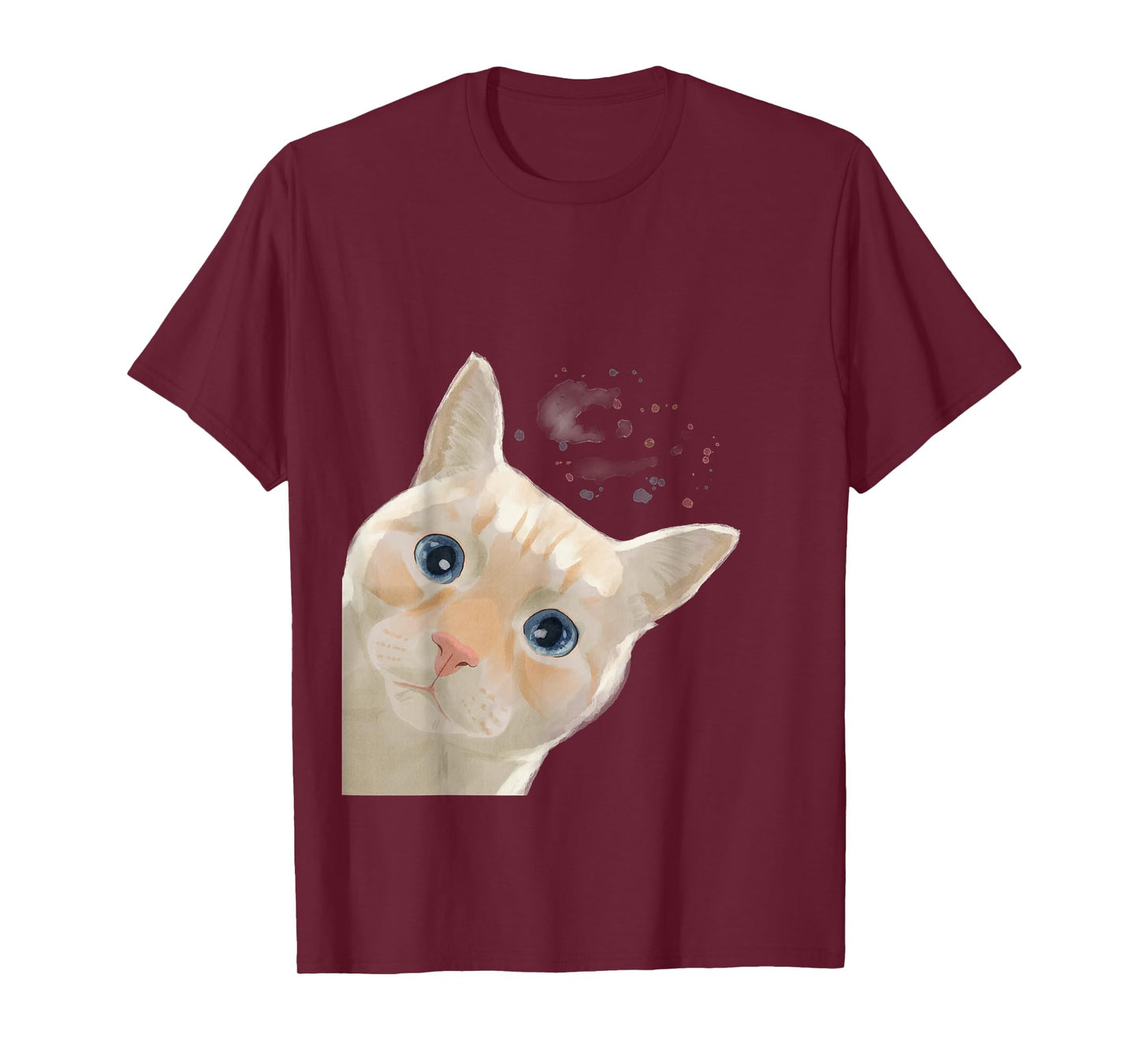 Funny Colorpoint Shorthair Curious Flame Point Siamese Cat T-Shirt
