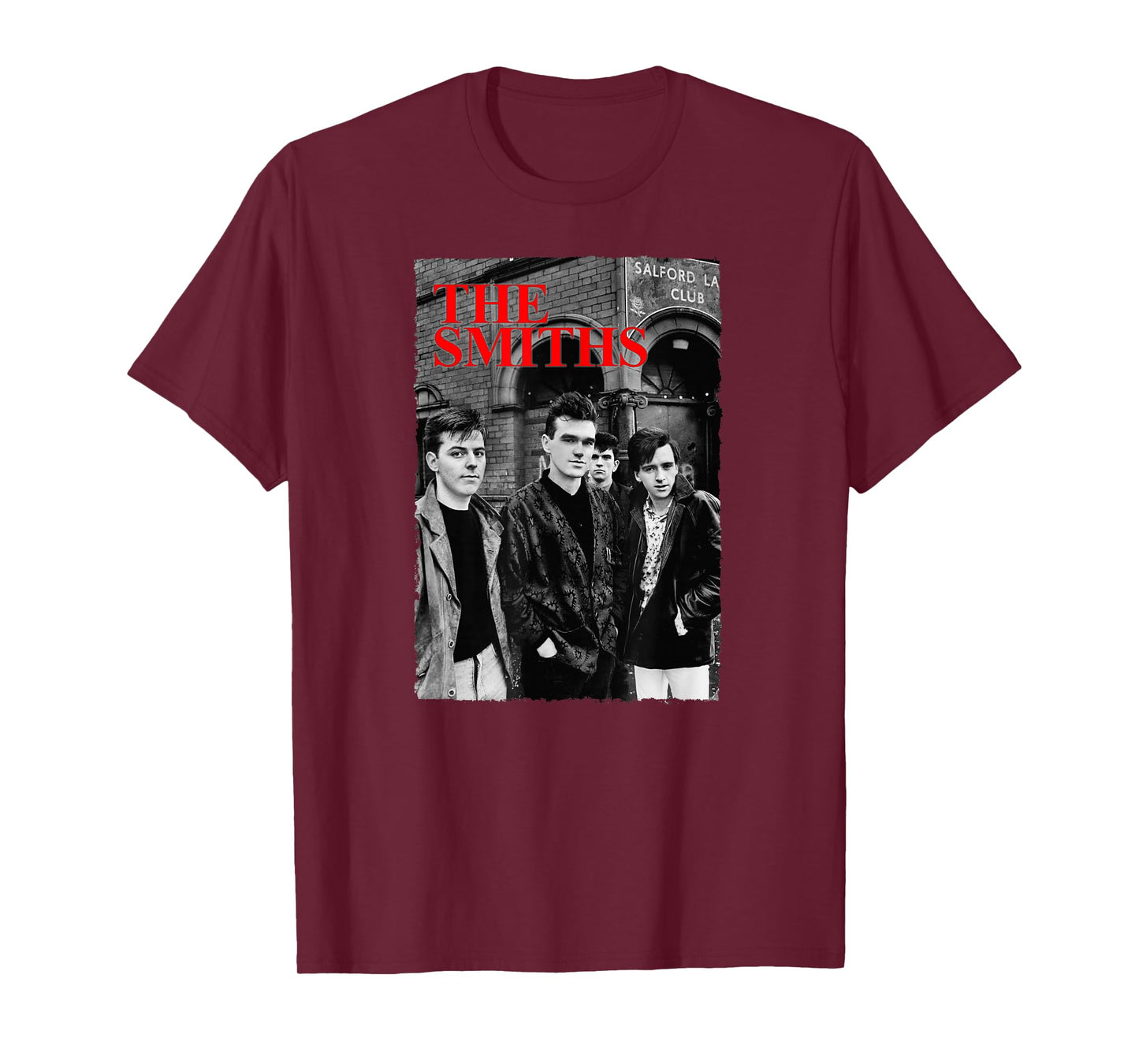 The Smiths Red Text Salford Lads Club Shot By Stephen Wright T-Shirt