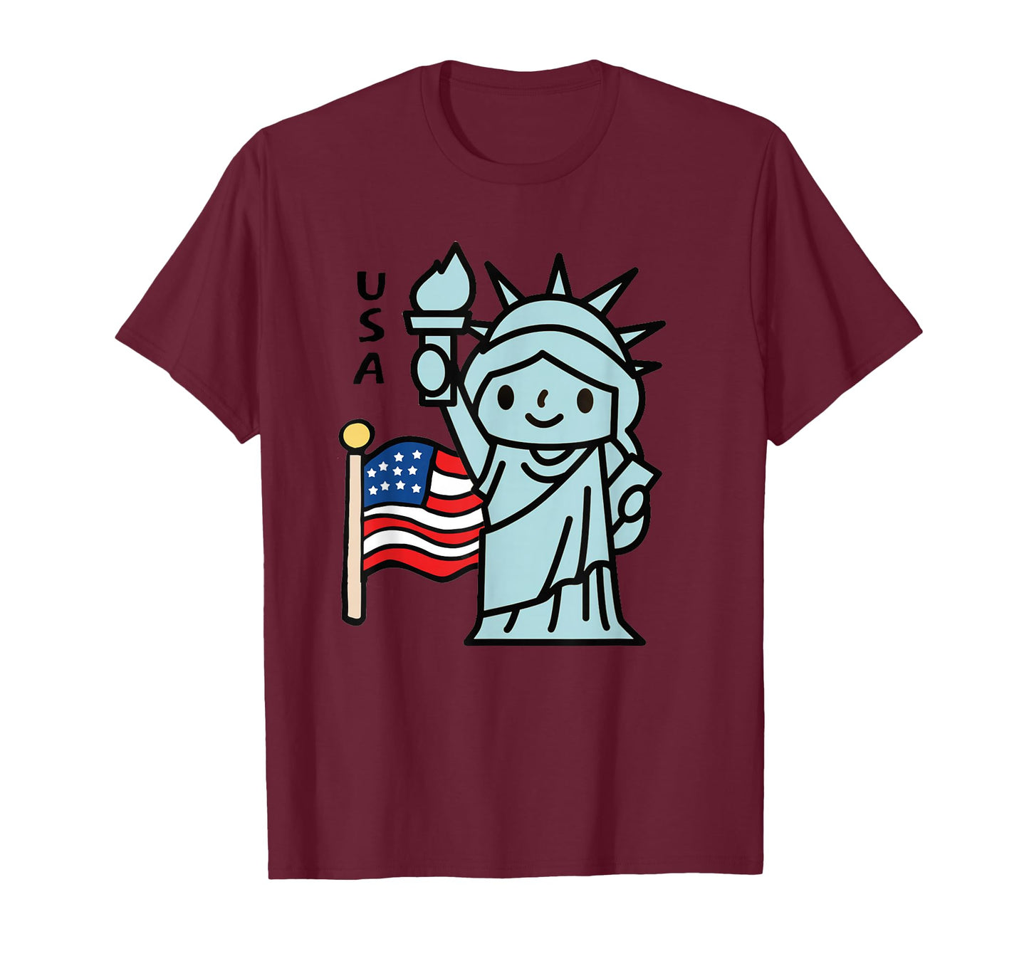 4 July Liberty Statue Kids T-Shirt