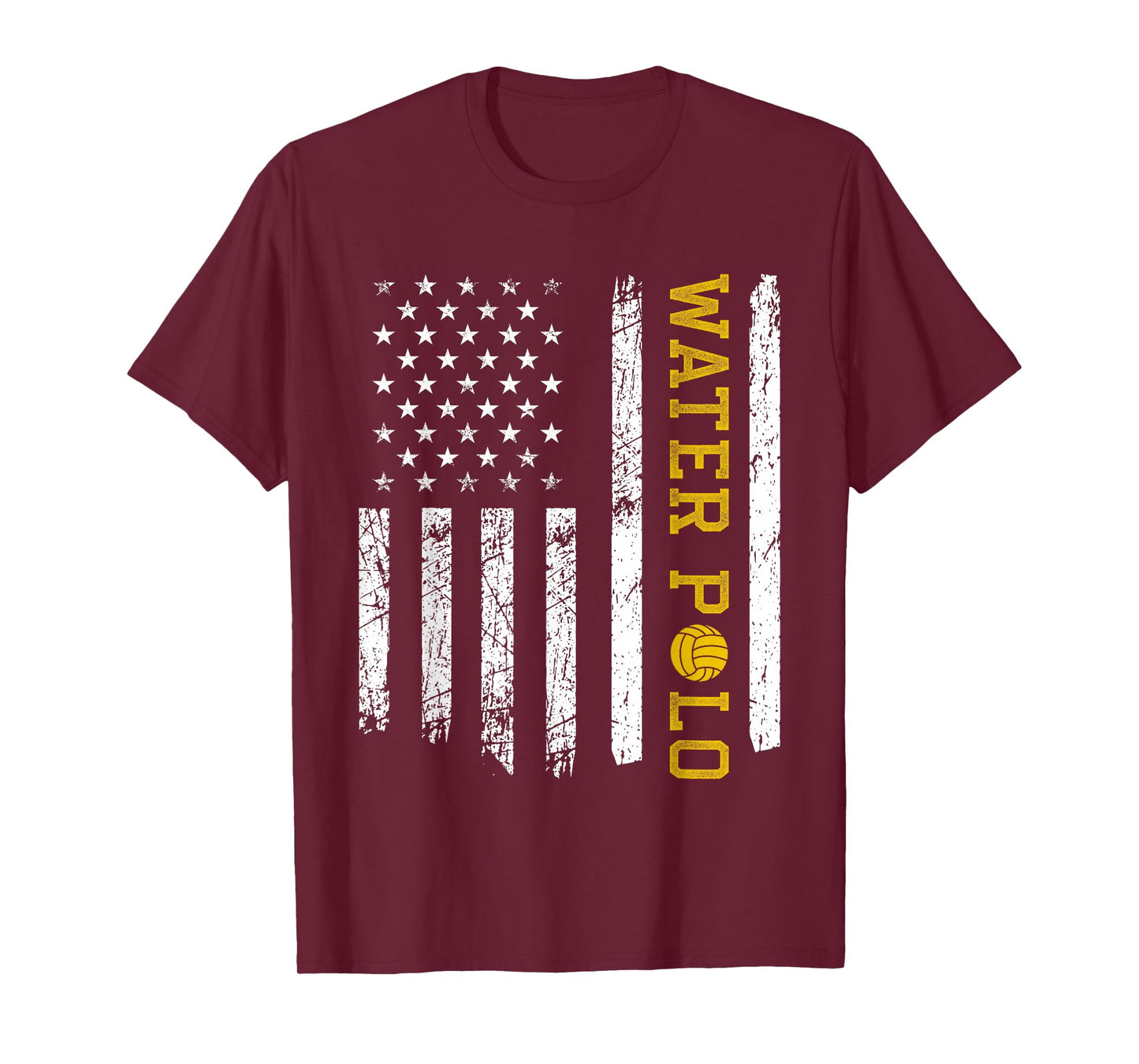 Vintage American USA Flag Water Polo T-Shirt