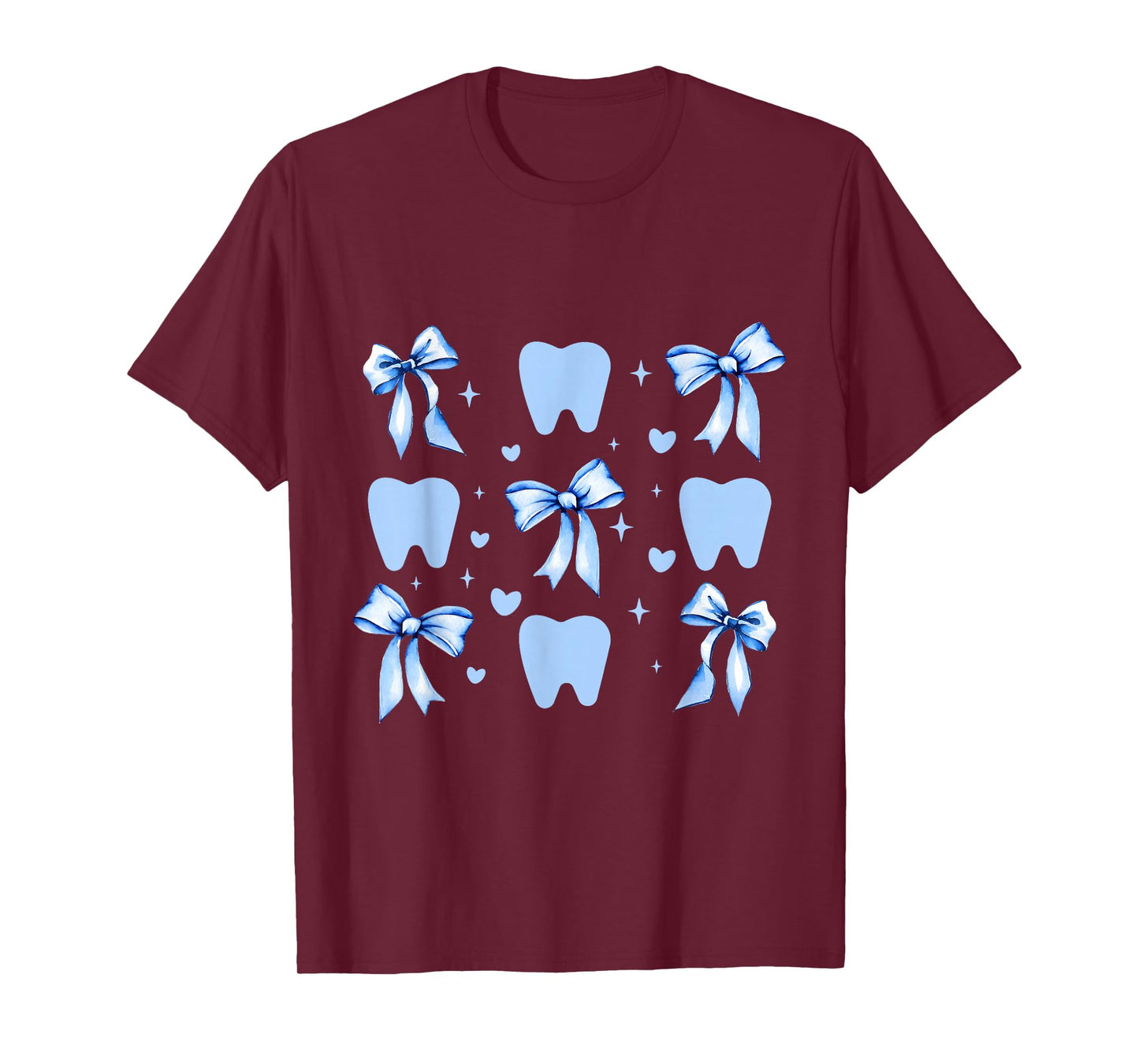 Cute Tooth Dental Assistant Coquette Bow Hygiene Oral RDH T-Shirt