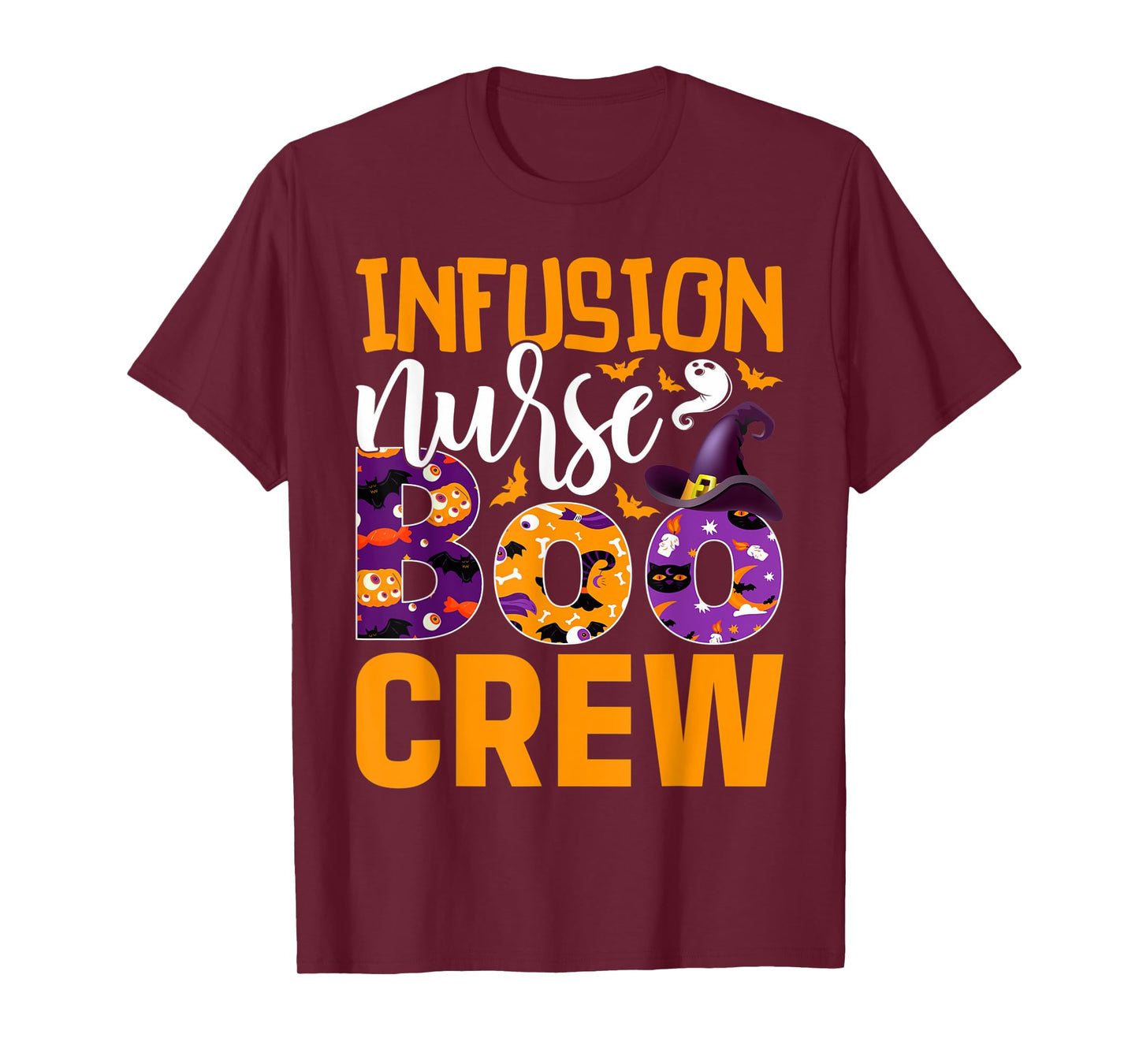 Cute Halloween Infusion Nurse - Boo Crew Nurse T-Shirt