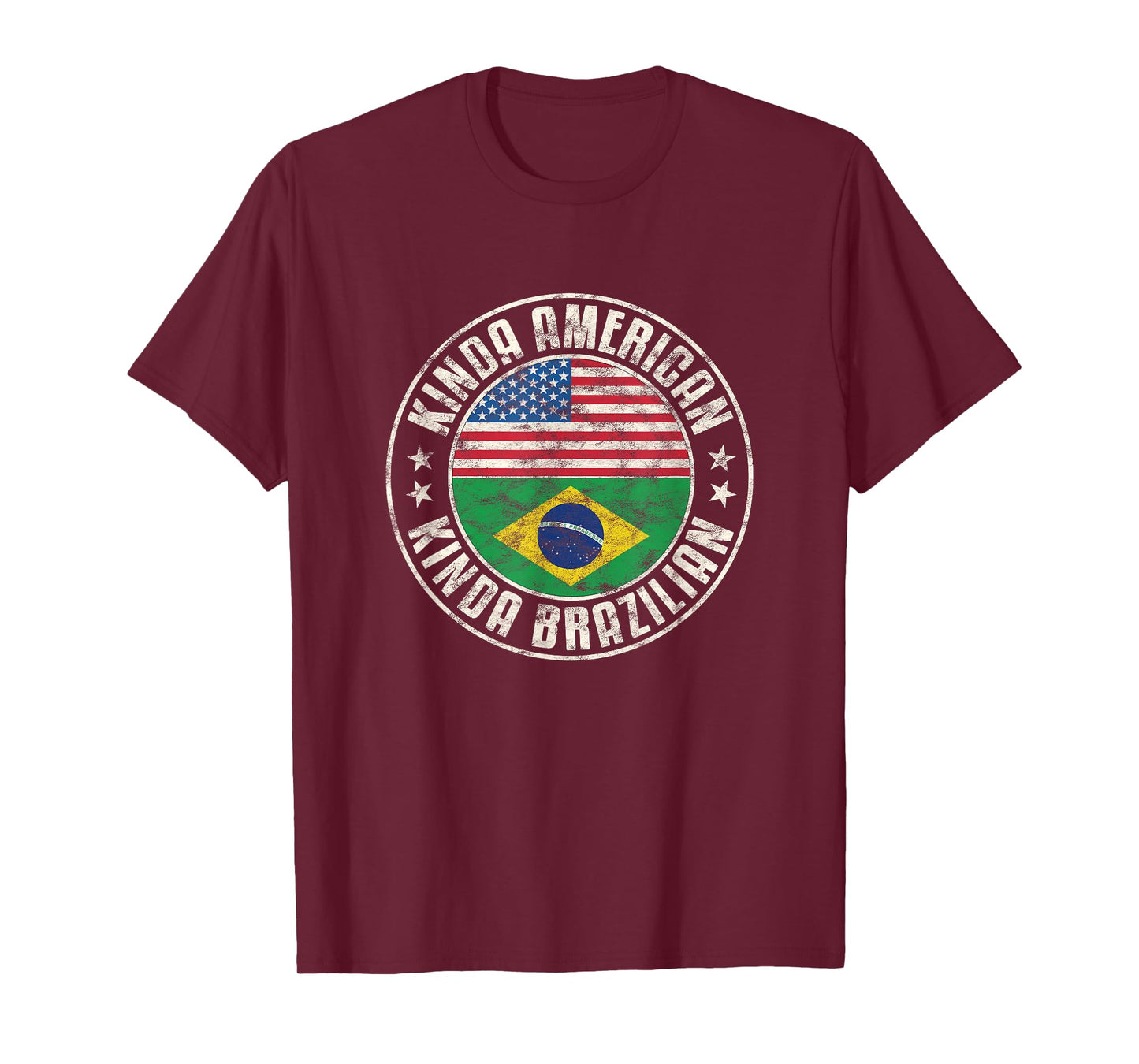 Dual Citizenship American Brazilian Brazil Usa Flag T-Shirt for Women Kids Men