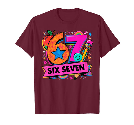 67 Days School 67 Six Seven Funny 67 Teachers Students Meme T-Shirt