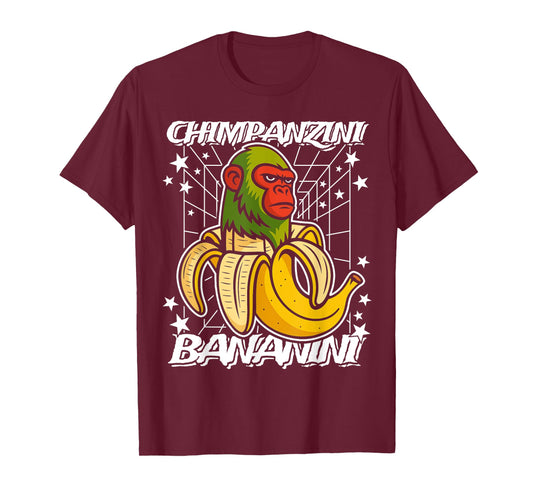 Chimpanzini-Bananini Italian-Brainrot Chimpanzee Banana Meme T-Shirt
