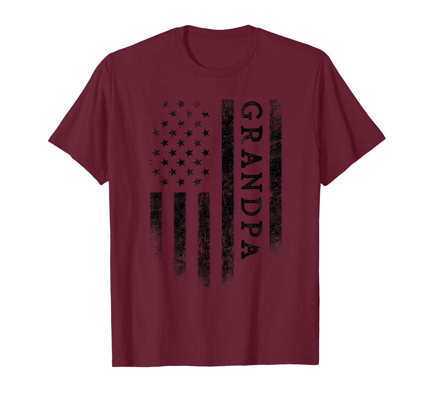 Grandpa Patriotic American USA Flag Father's Day Grandpa T-Shirt