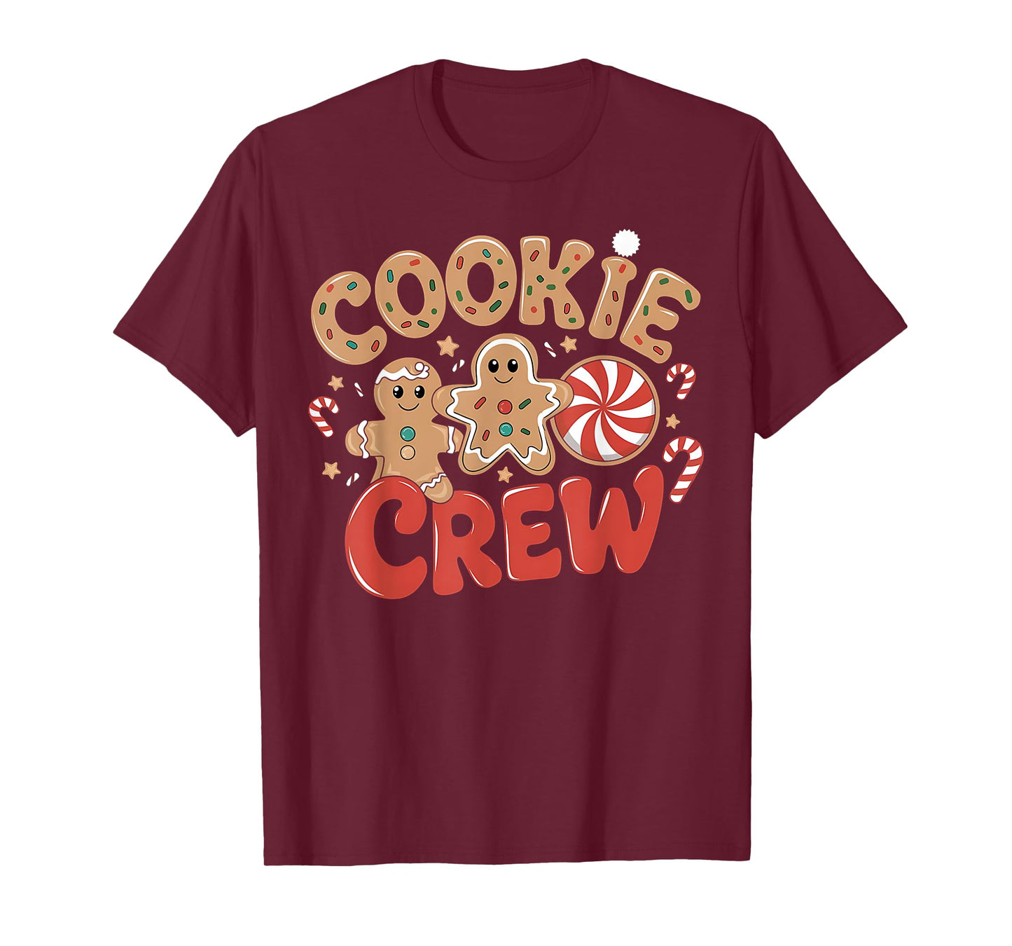 Cookie Crew Gingerbread Christmas Family Baking Team Holiday T-Shirt