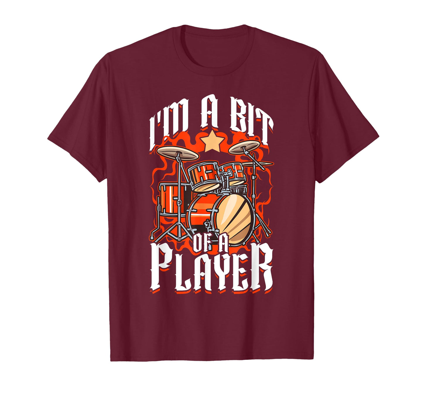 I'm a bit of a player. Funny Drummer pun T-Shirt