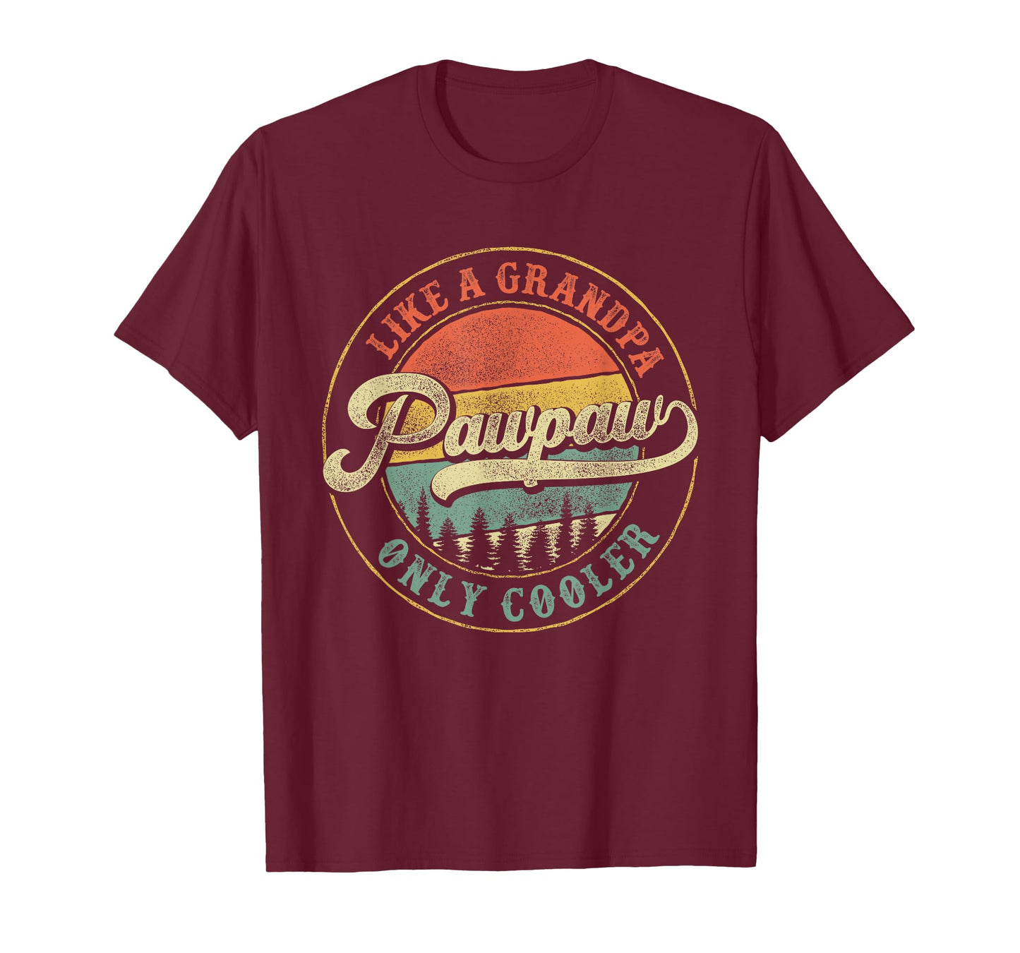 Pawpaw Like a Grandpa Only Cooler Retro Papaw Dad Grandpa T-Shirt