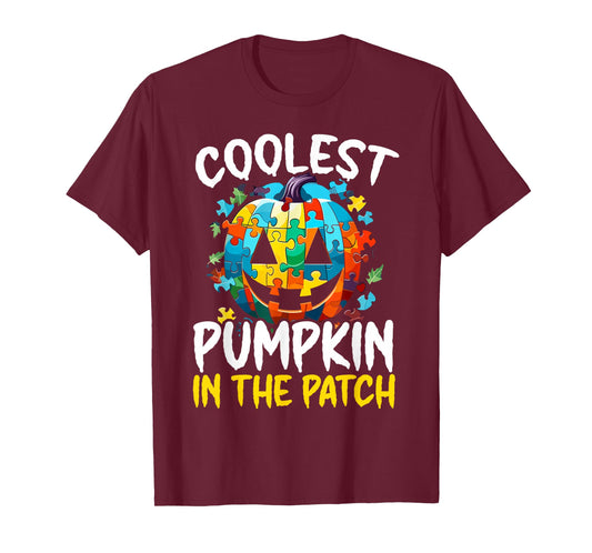 Autism Halloween Puzzle Trick Or Treat Autism Awareness T-Shirt