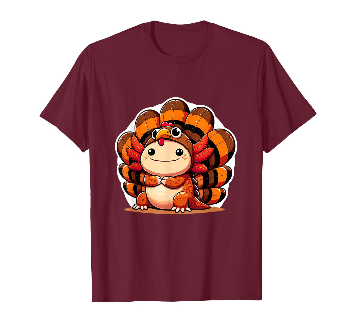 Pilgrim axolotl in Turkey Disguise turkey costume T-Shirt
