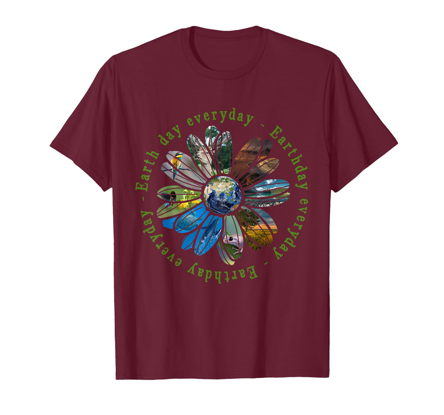 Funny Earth Day Everyday Sunflower Earth Animal Lovers T-Shirt